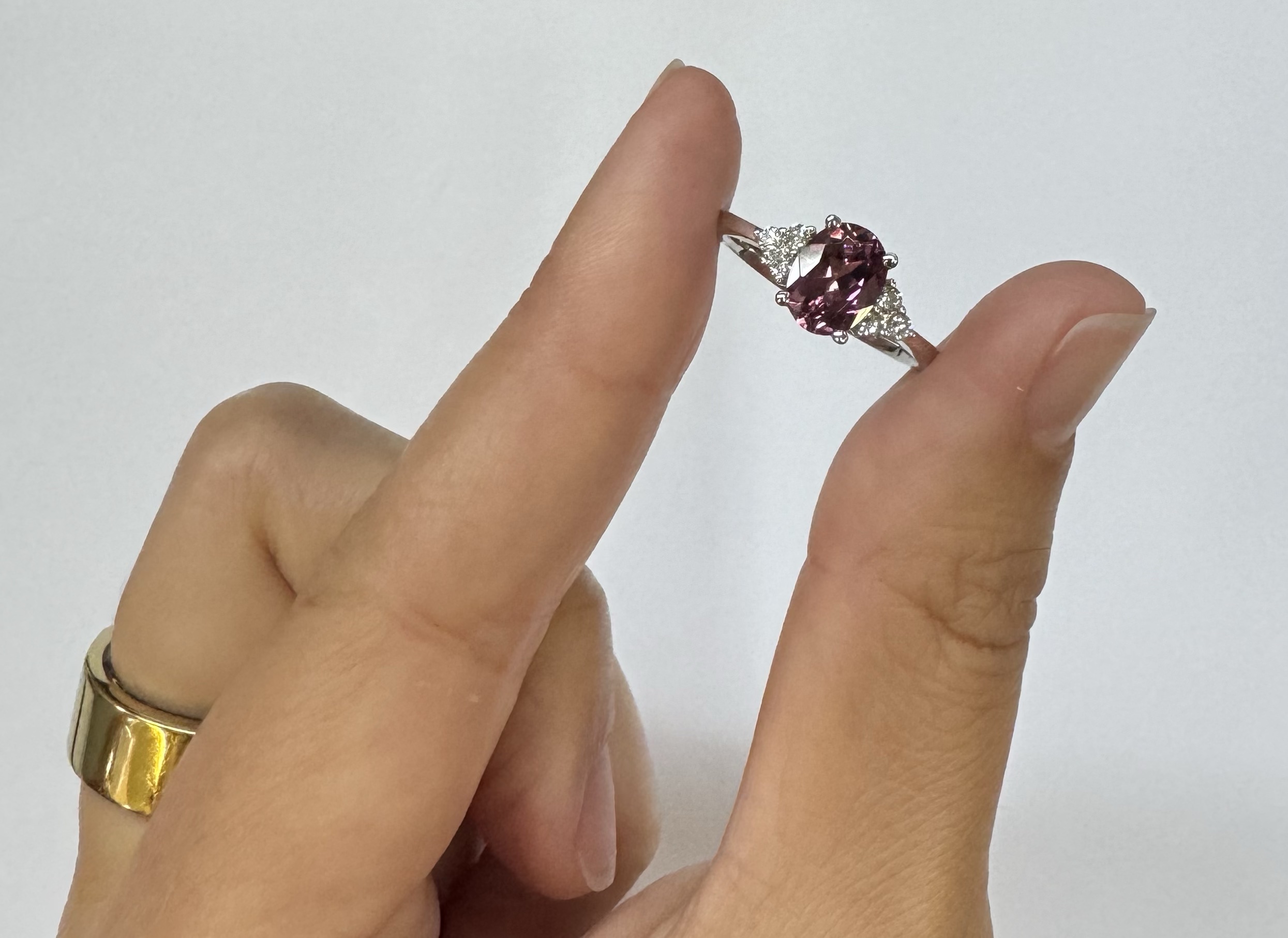 14k Yellow Gold Genuine 1.40 Cttw Pink Tourmaline & Diamond Ring - Image 17