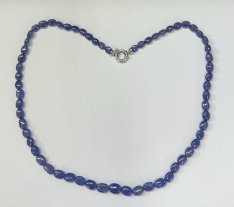 Genuine 35 Carat Tanzanite Bead Necklace