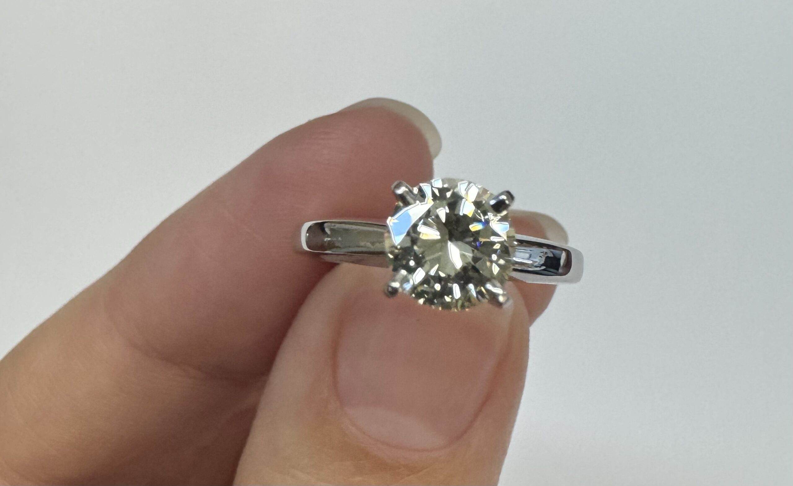 14k White Gold Genuine .87 Cttw Round Brilliant Cut Diamond Solitaire - Image 16