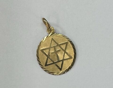 Vintage 14k Yellow Gold Interfaith Charm
