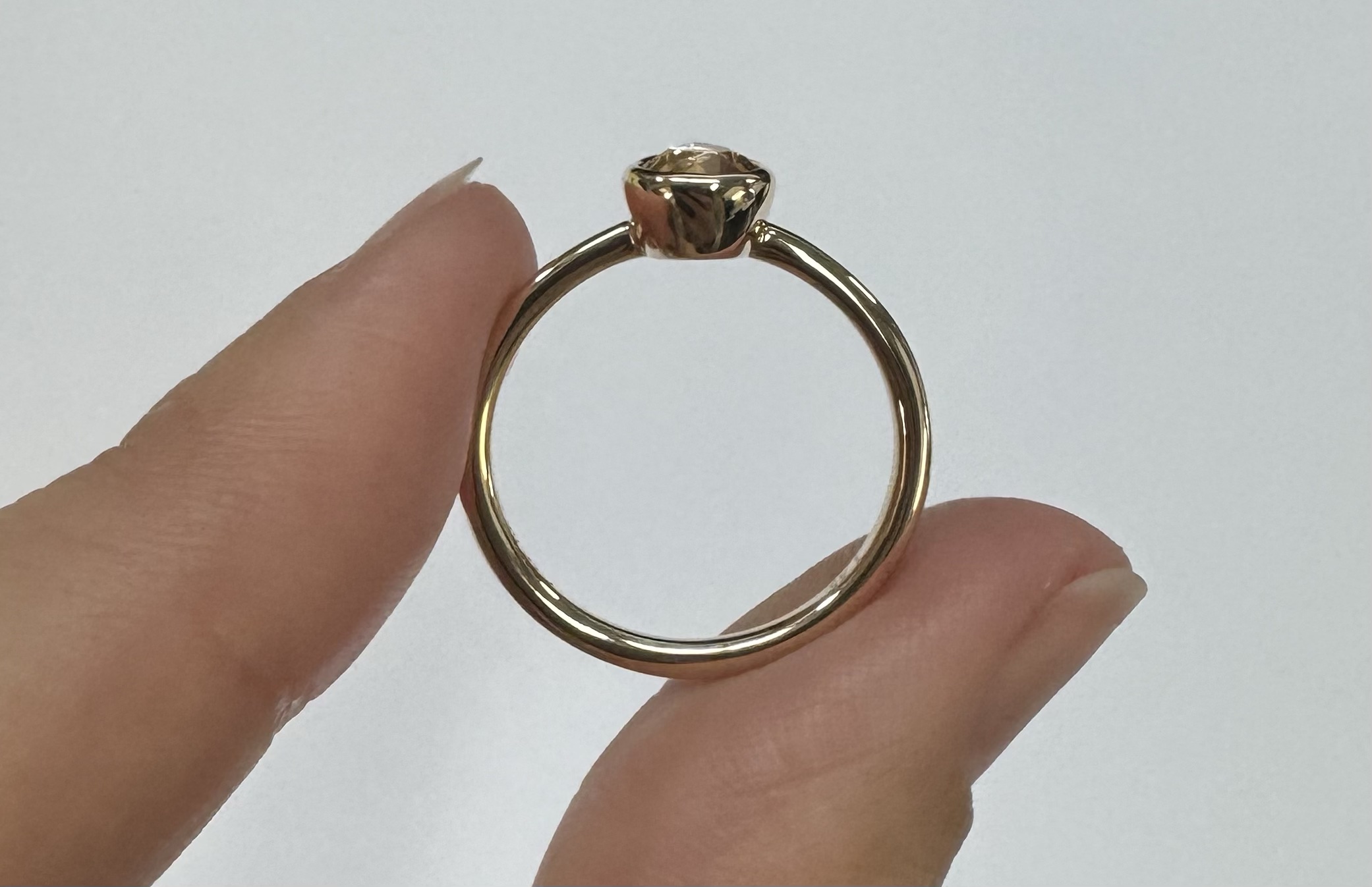 14k Yellow Gold Genuine .90 Cttw Topaz Bezel Ring - Image 13