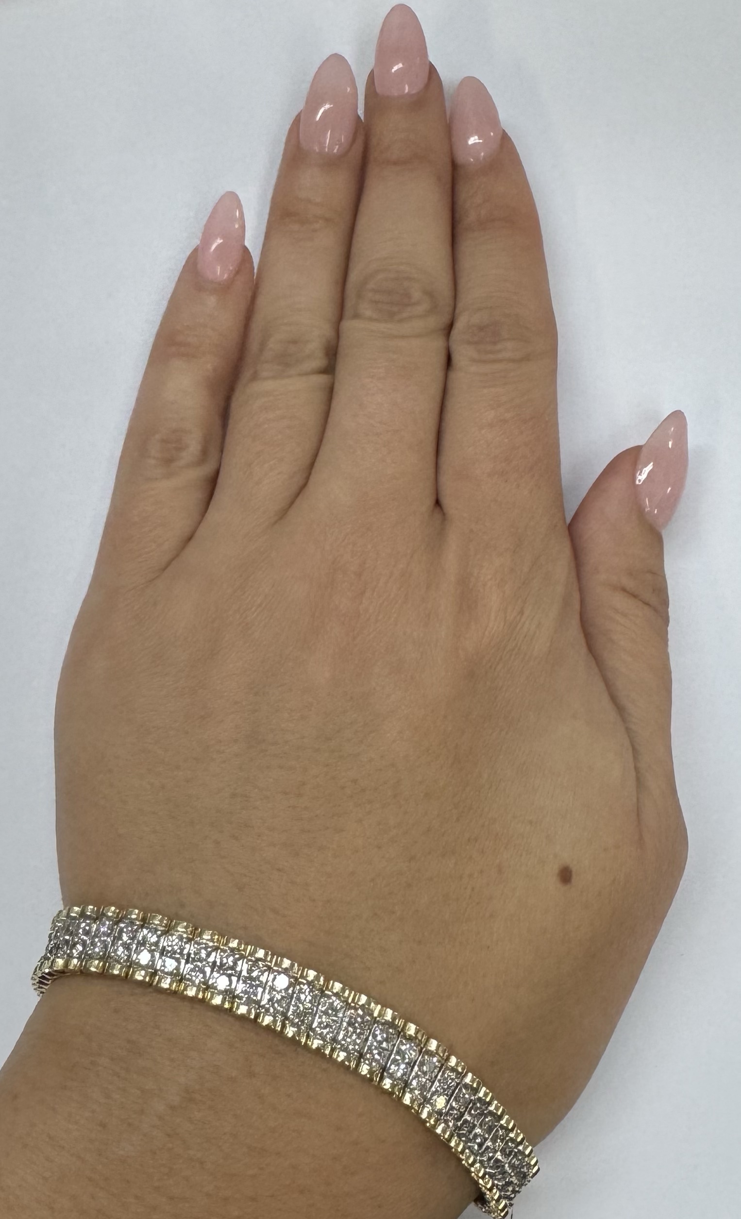 Vintage 14k Two-Tone 4.50 Cttw Genuine Round Brilliant Cut Diamond Bracelet - Image 48