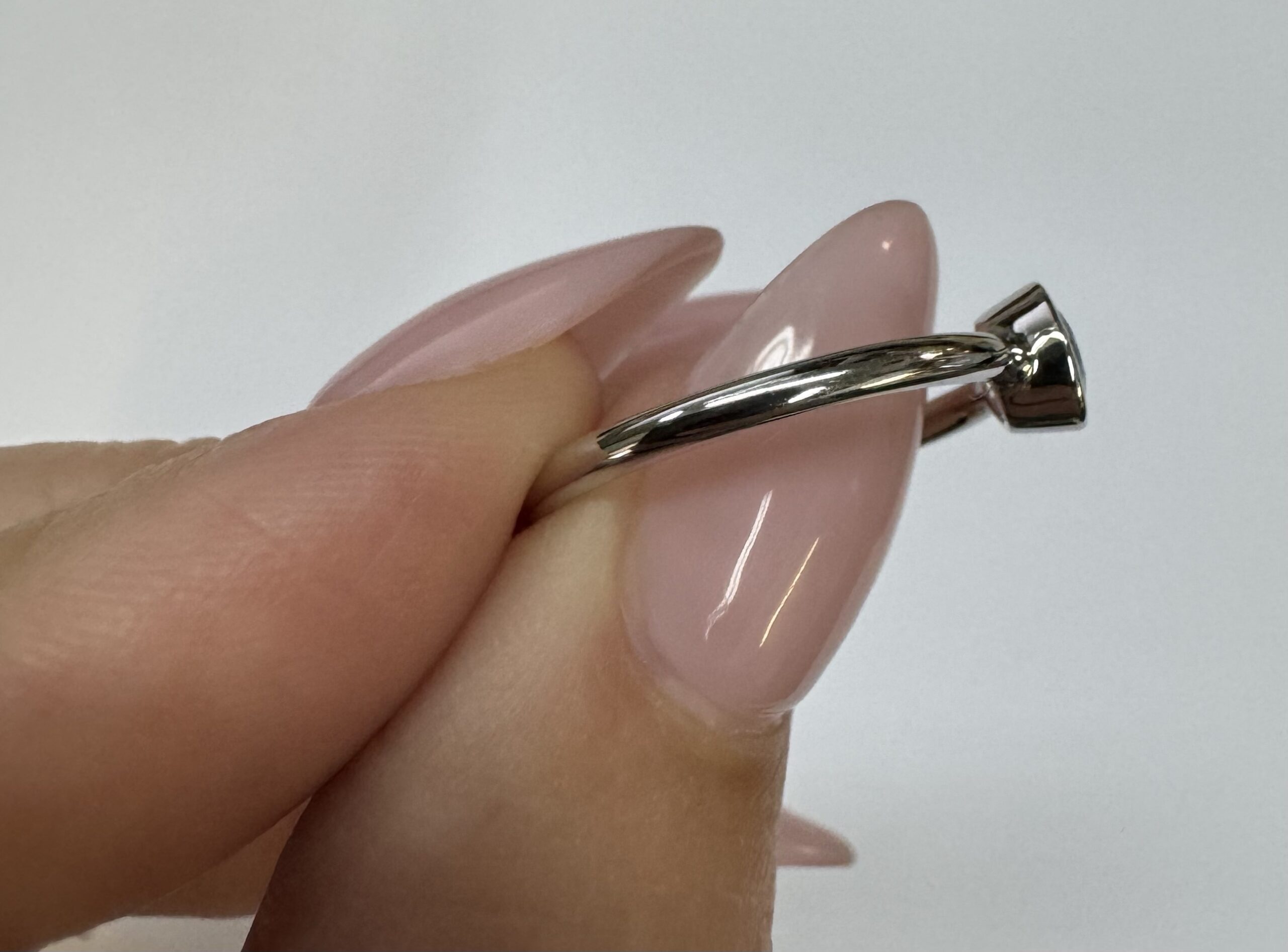 14k White Gold Genuine .34 Cttw Aquamarine Bezel Ring - Image 48