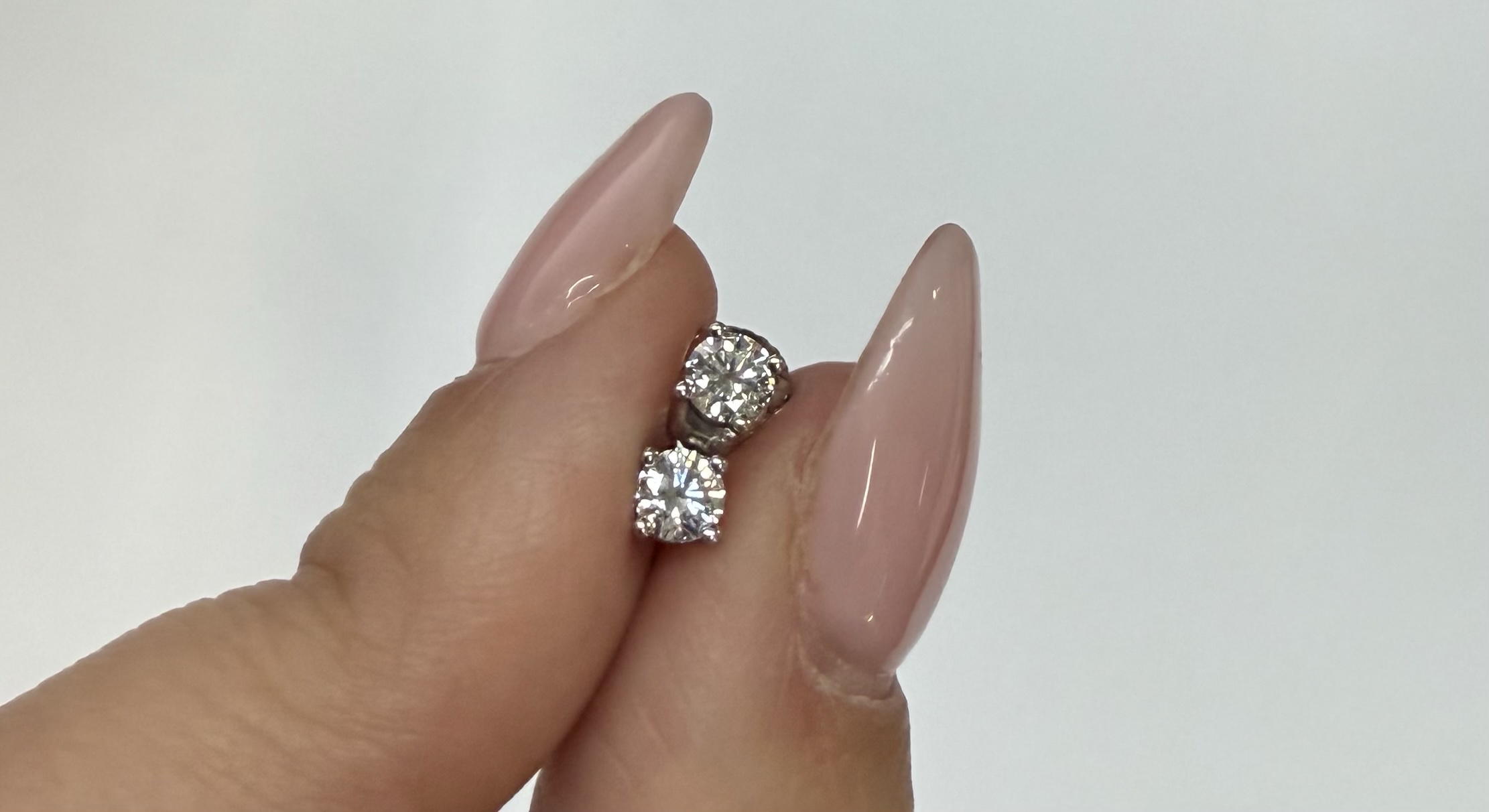 Authentic Tiffany & Co. Platinum Genuine .68 Cttw Round Brilliant Cut Diamond Screw Back Earrings - Image 7