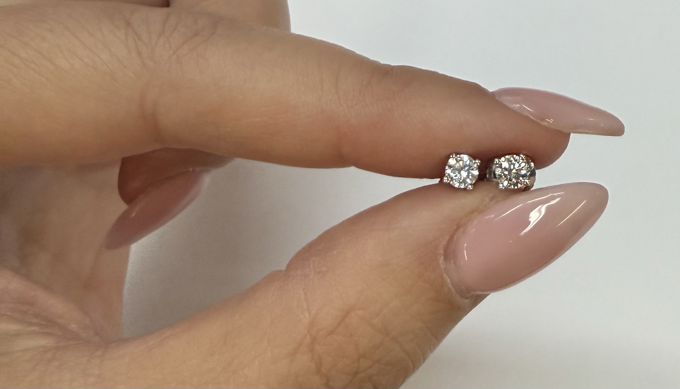 Authentic Tiffany & Co. Platinum Genuine .68 Cttw Round Brilliant Cut Diamond Screw Back Earrings - Image 8