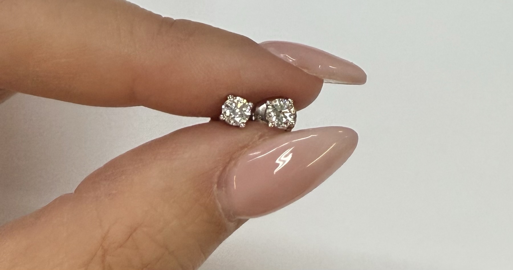 Authentic Tiffany & Co. Platinum Genuine .68 Cttw Round Brilliant Cut Diamond Screw Back Earrings - Image 9