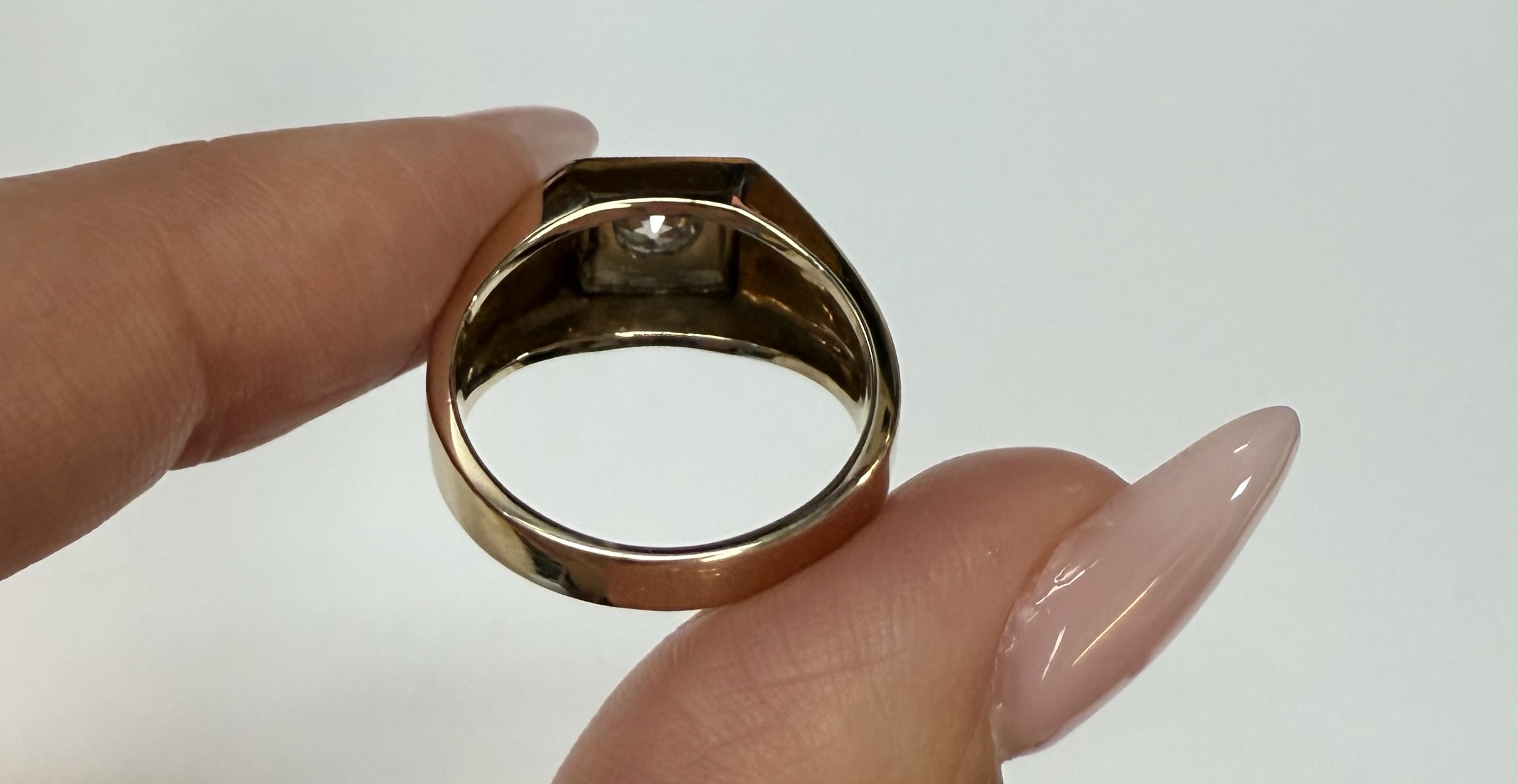 Men's Antique 14k Yellow Gold Genuine .45 Cttw Diamond Ring - Image 14