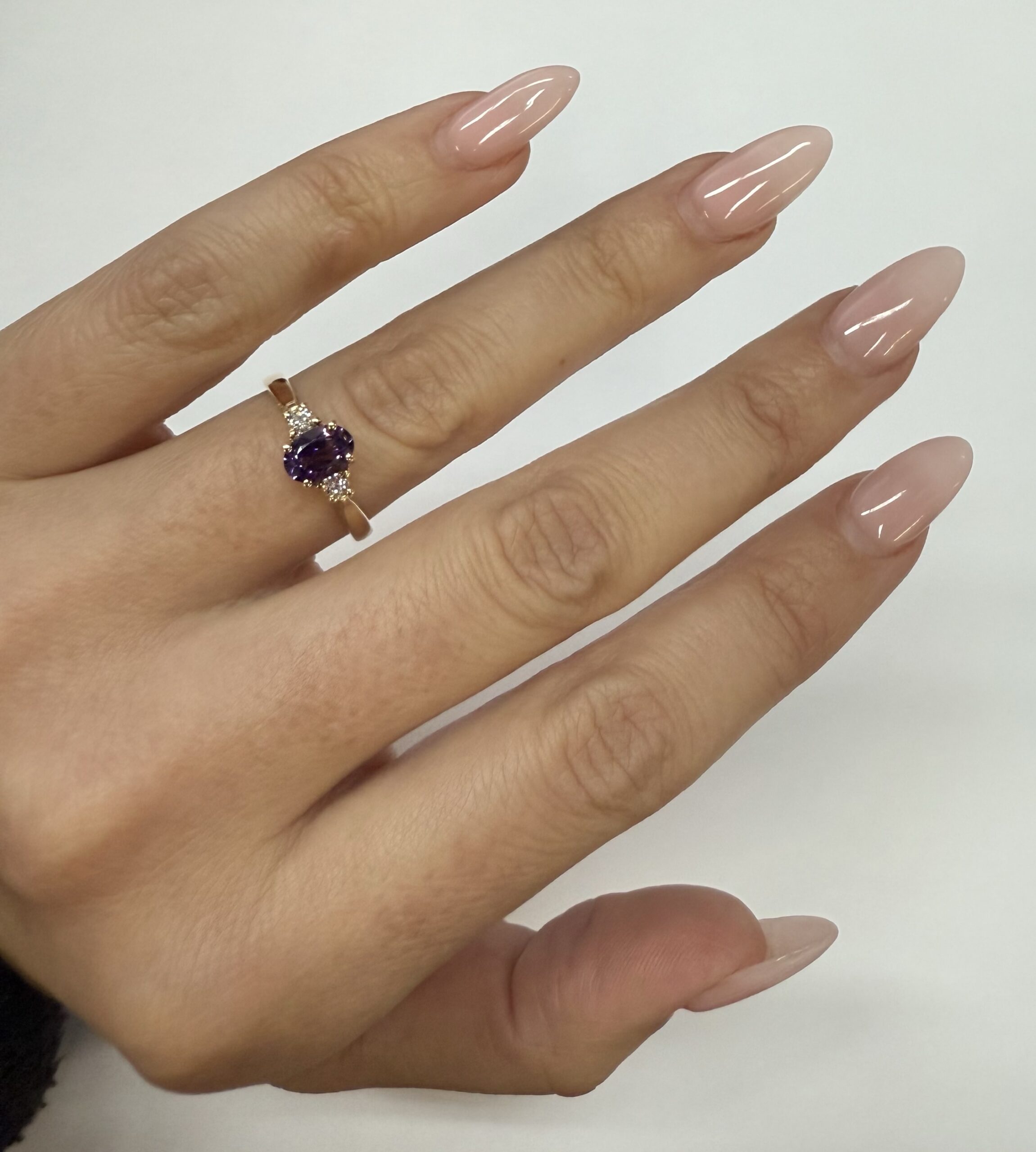 14k Yellow Gold Genuine .70 Cttw Amethyst & Diamond Ring - Image 38