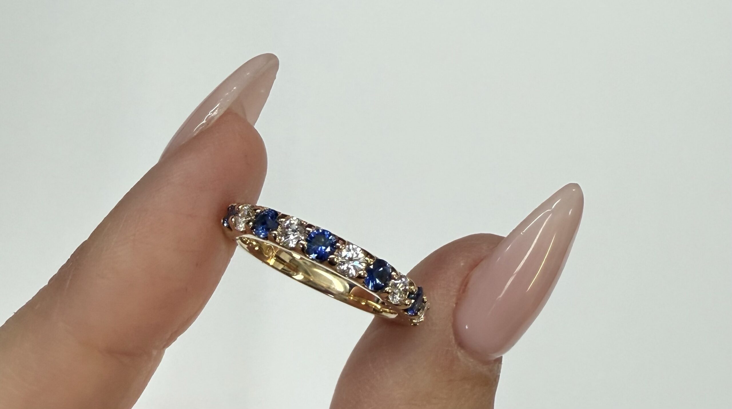 14k Yellow Gold Genuine .57 Cttw Sapphire & .38 Cttw Ring - Image 18