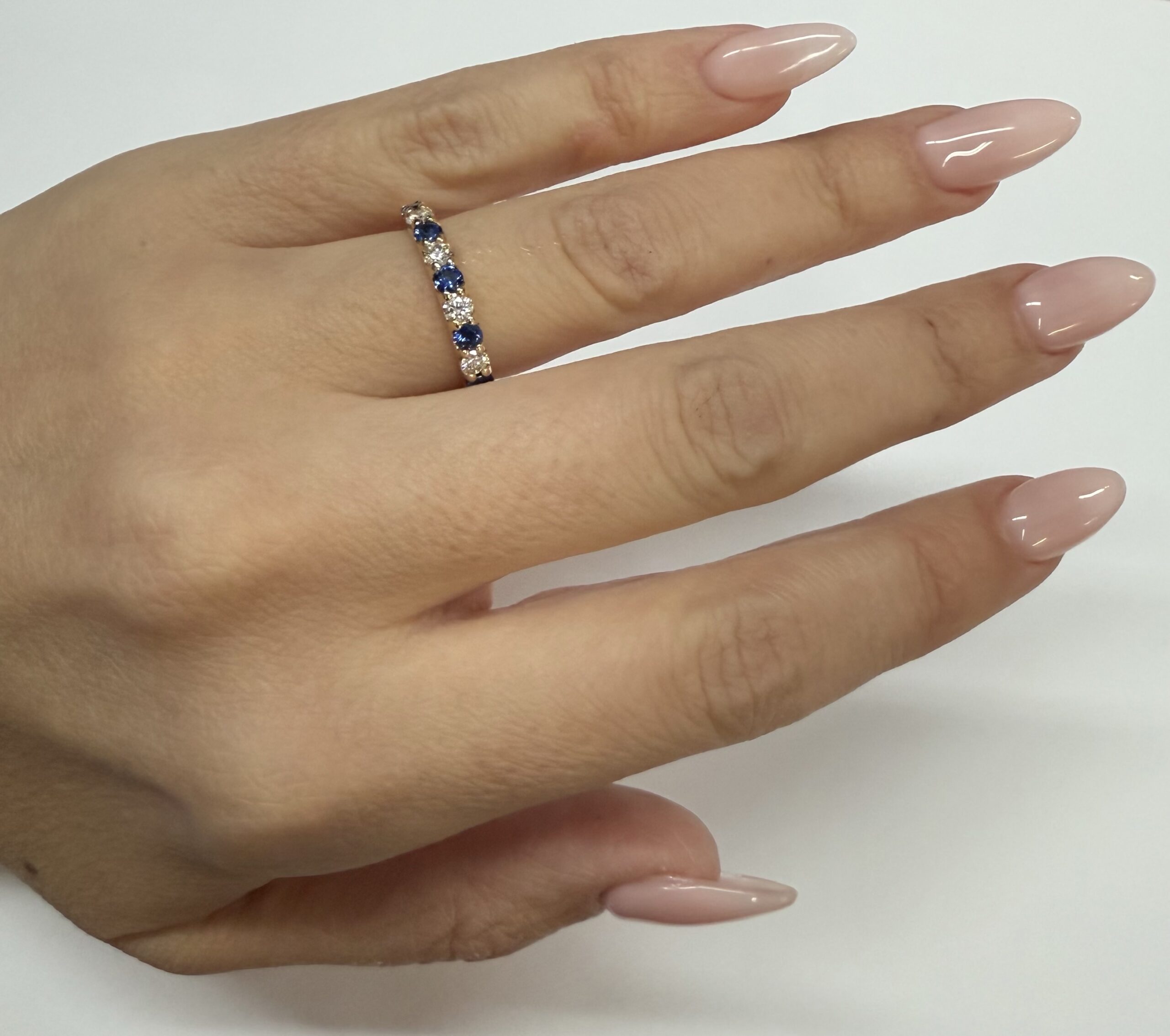 14k Yellow Gold Genuine .57 Cttw Sapphire & .38 Cttw Ring - Image 21