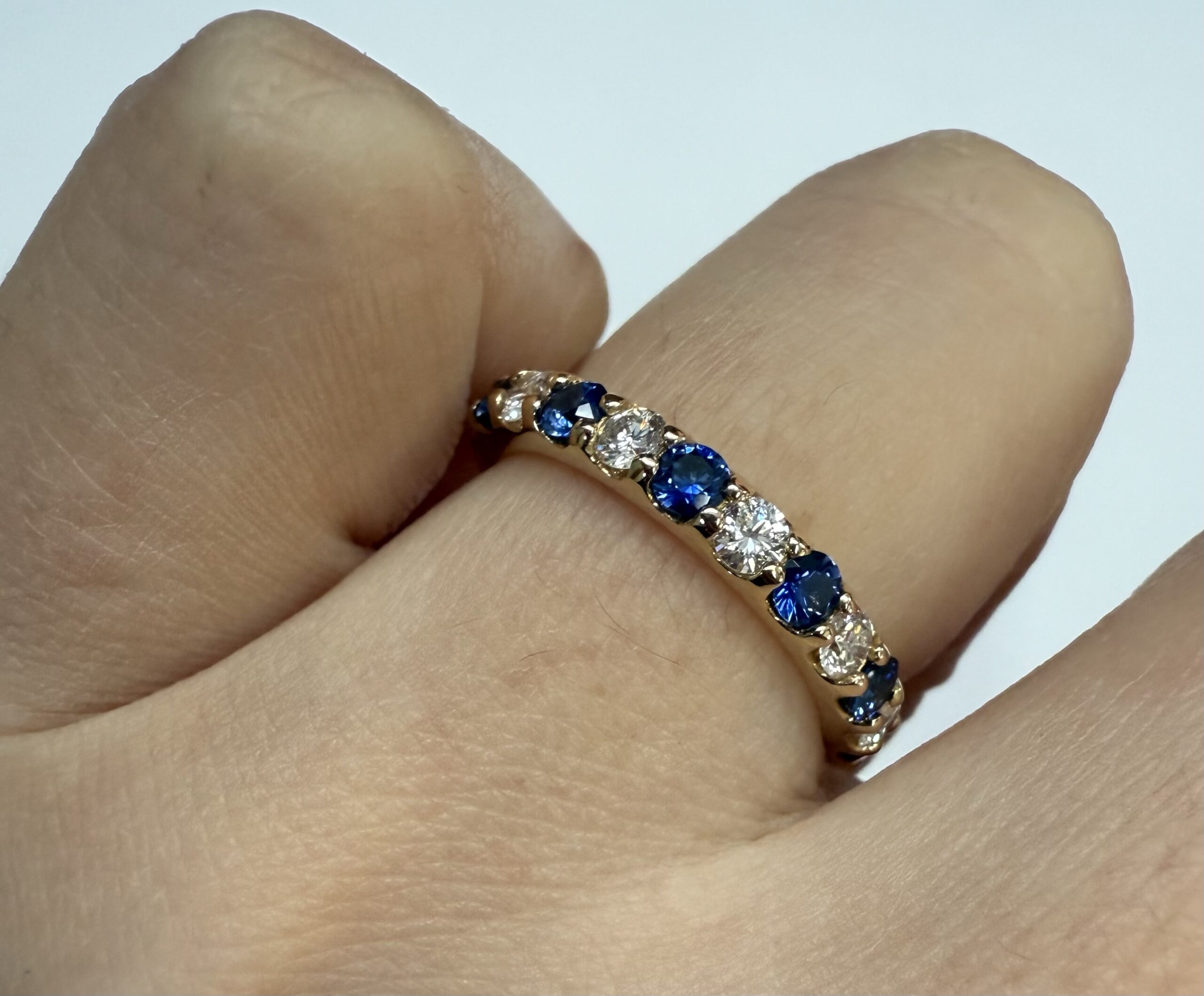 14k Yellow Gold Genuine .57 Cttw Sapphire & .38 Cttw Ring - Image 28