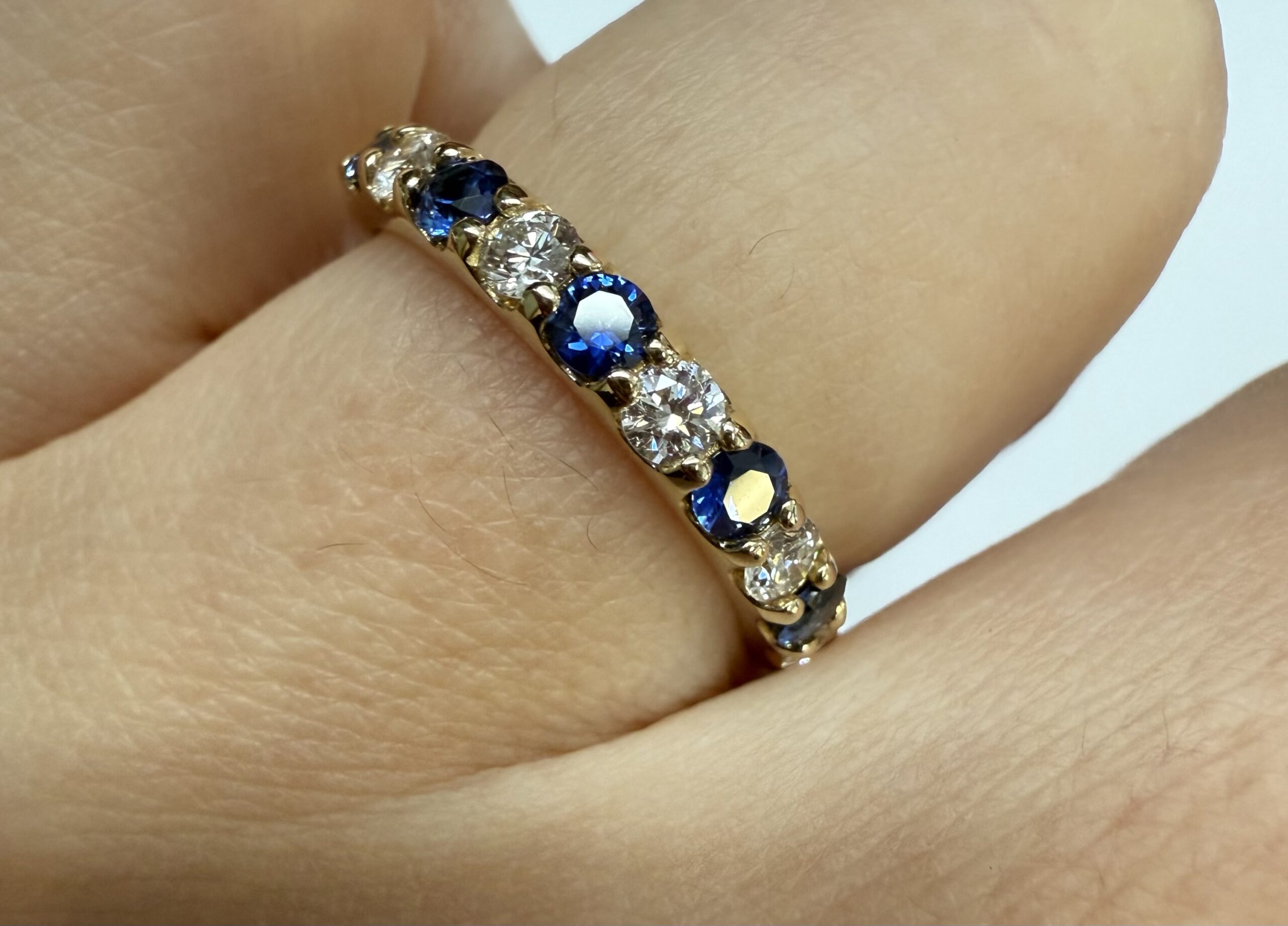 14k Yellow Gold Genuine .57 Cttw Sapphire & .38 Cttw Ring - Image 39