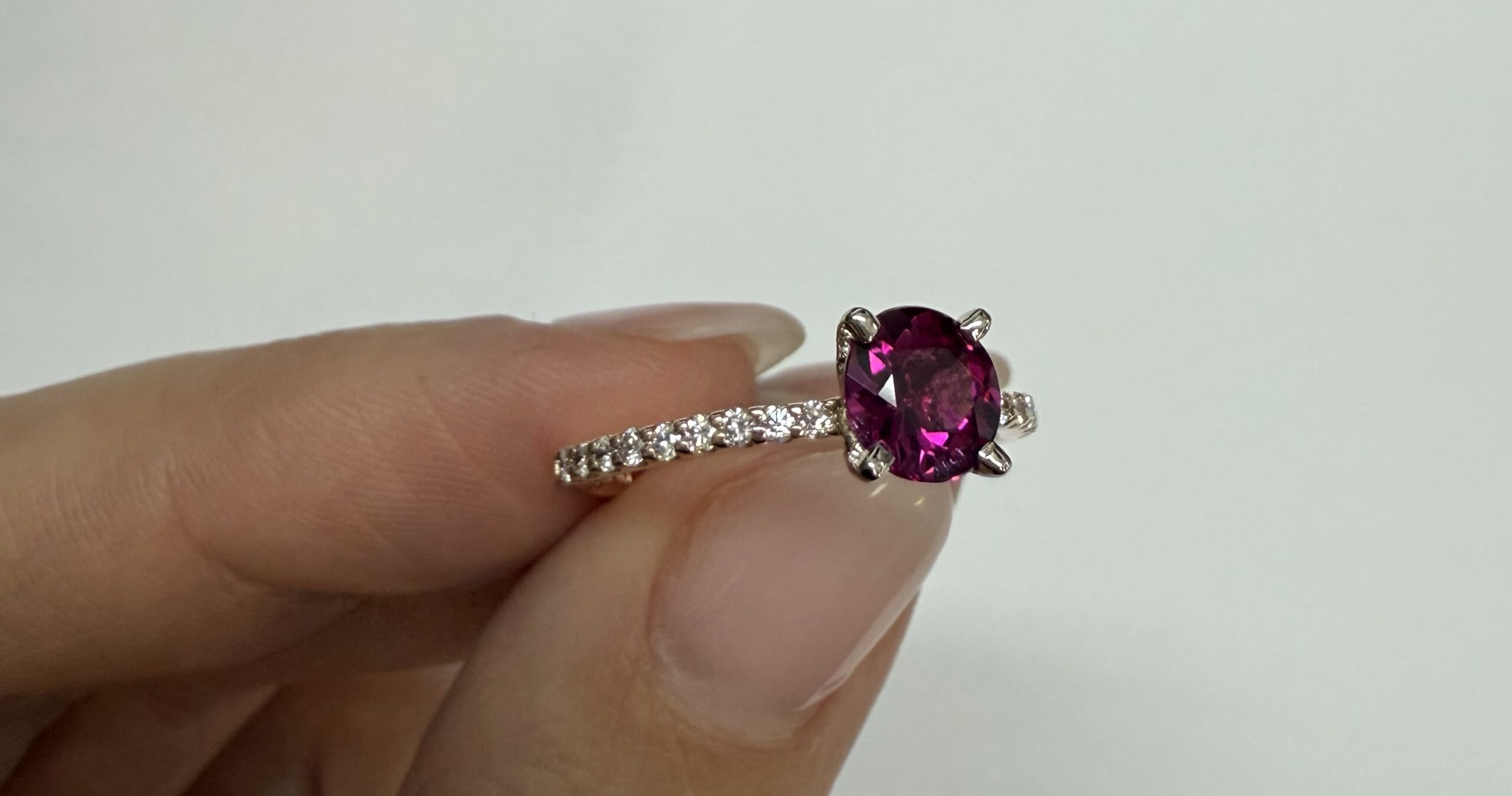 14k Rose & White Gold Genuine .76 Cttw Pink Tourmaline & .19 cttw Genuine Diamond Ring - Image 15