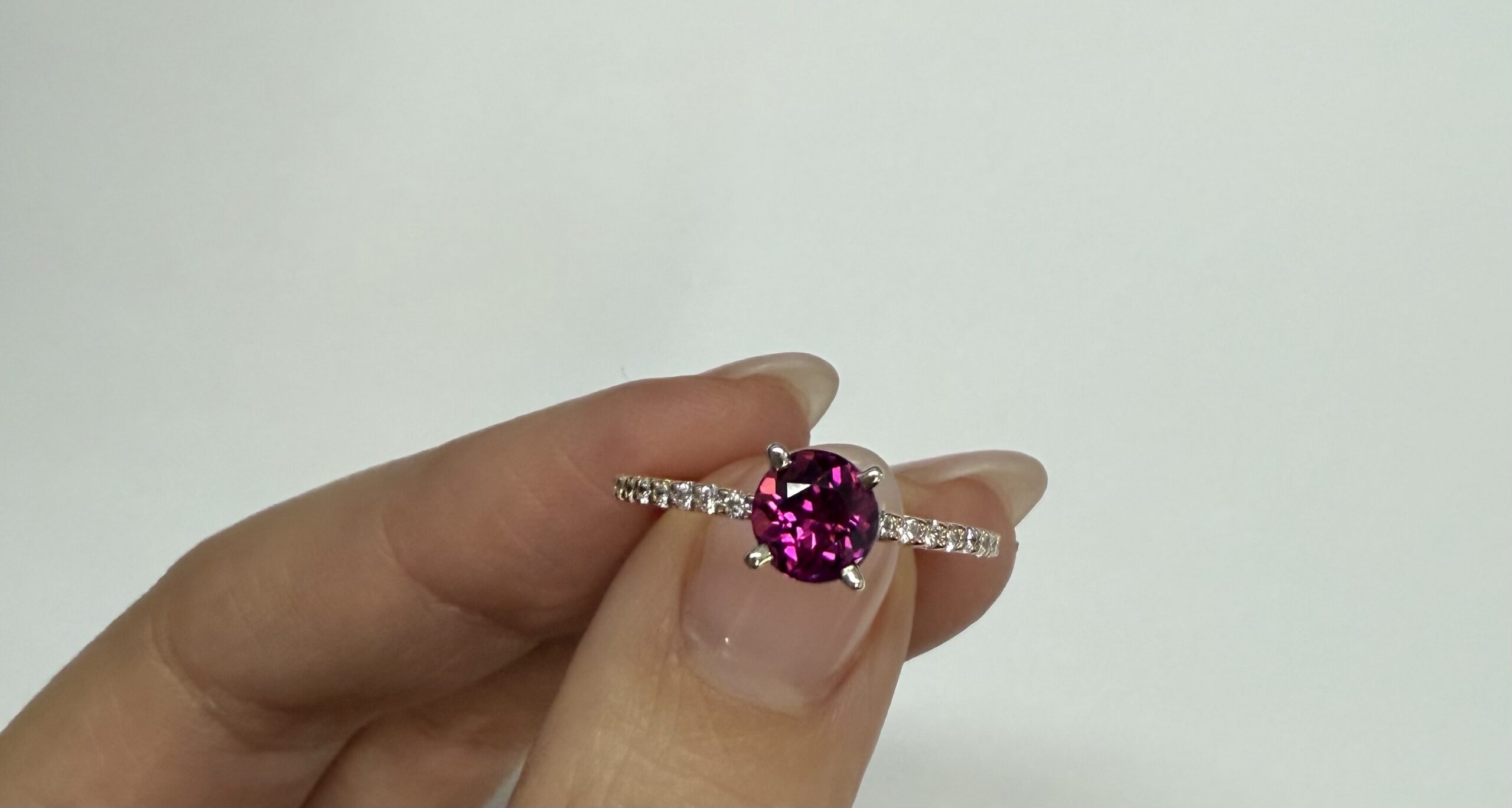 14k Rose & White Gold Genuine .76 Cttw Pink Tourmaline & .19 cttw Genuine Diamond Ring - Image 14