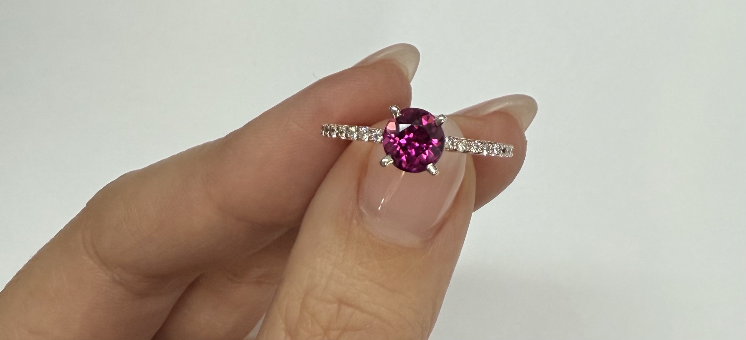 14k Rose & White Gold Genuine .76 Cttw Pink Tourmaline & .19 cttw Genuine Diamond Ring - Image 13