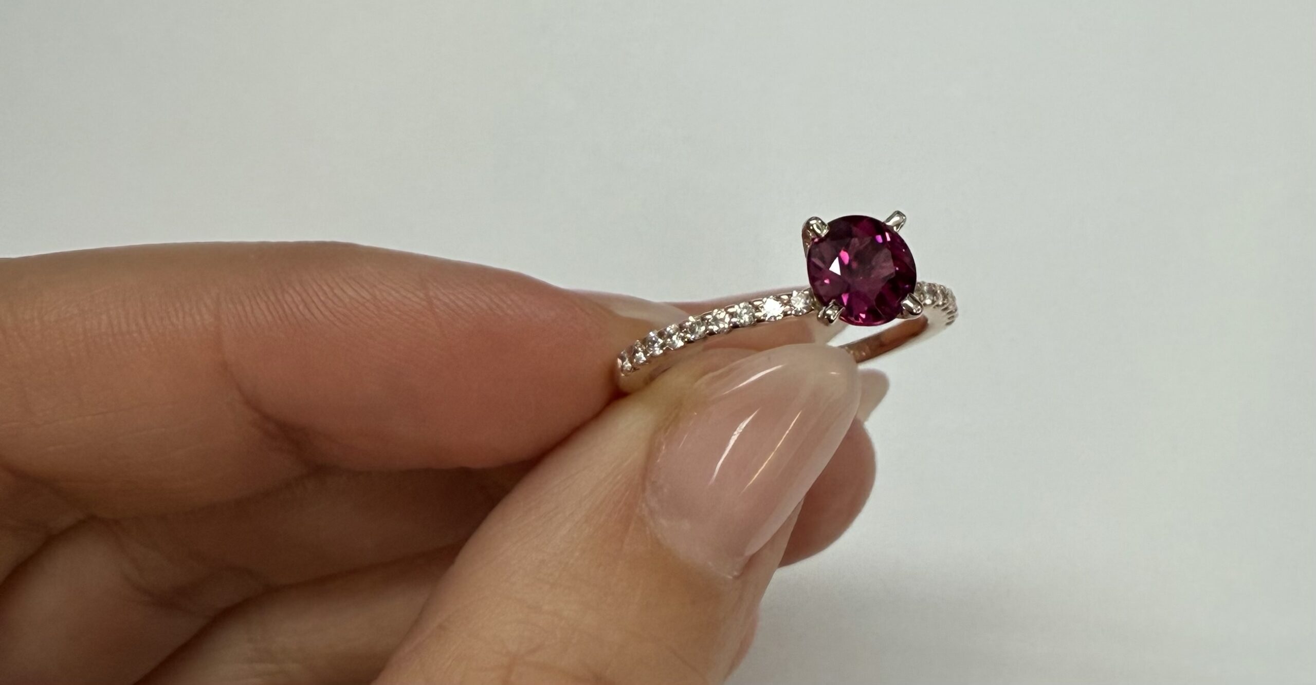 14k Rose & White Gold Genuine .76 Cttw Pink Tourmaline & .19 cttw Genuine Diamond Ring - Image 26