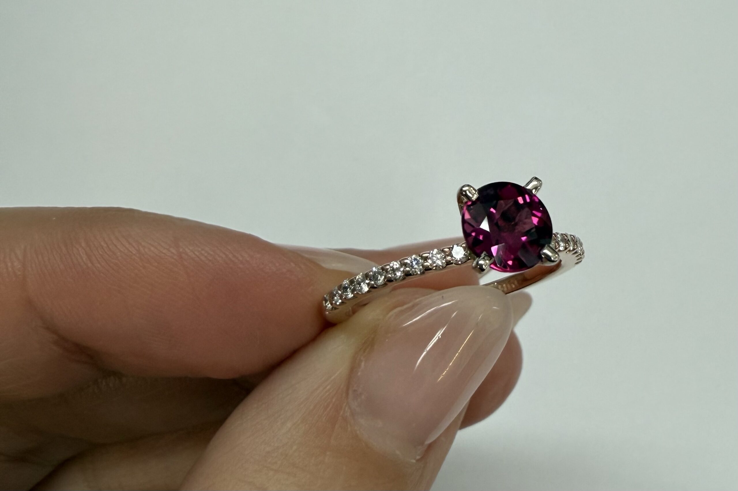 14k Rose & White Gold Genuine .76 Cttw Pink Tourmaline & .19 cttw Genuine Diamond Ring - Image 27