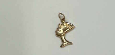 14k Yellow Gold Nefertiti Charm
