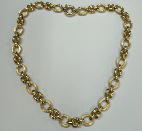 18k Yellow Gold 16" Open Link Necklace