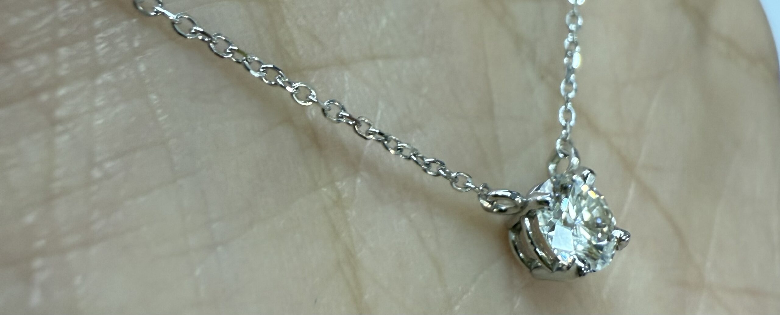 14k White Gold Genuine .42 Cttw Round Brilliant Cut Diamond Fixed Basket Pendant - Image 21