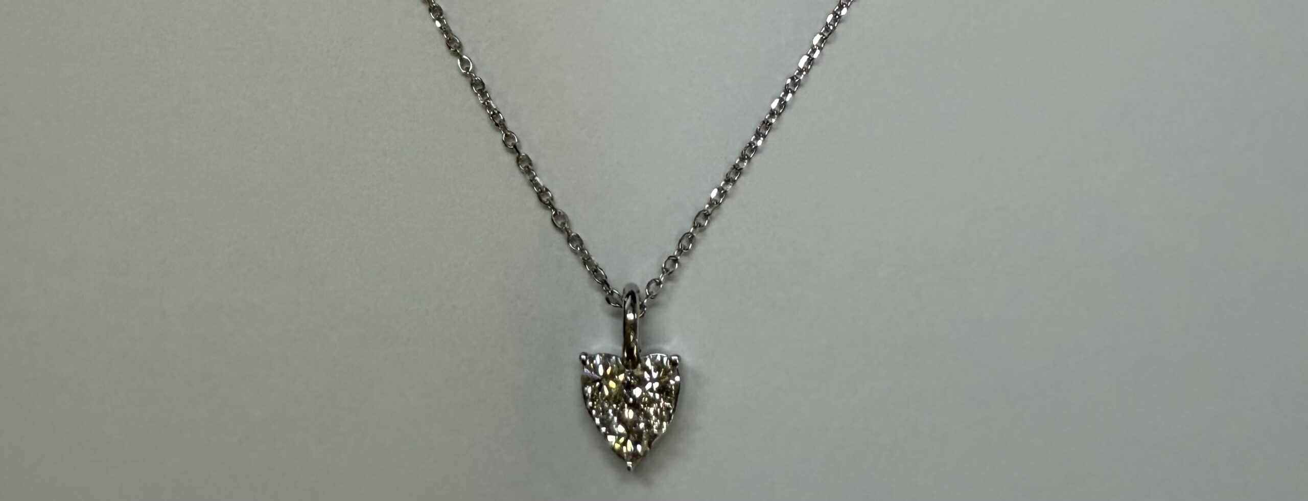 14k White Gold Genuine .22 Cttw Round Brilliant Cut Diamond Heart Shaped Cluster Pendant - Image 15