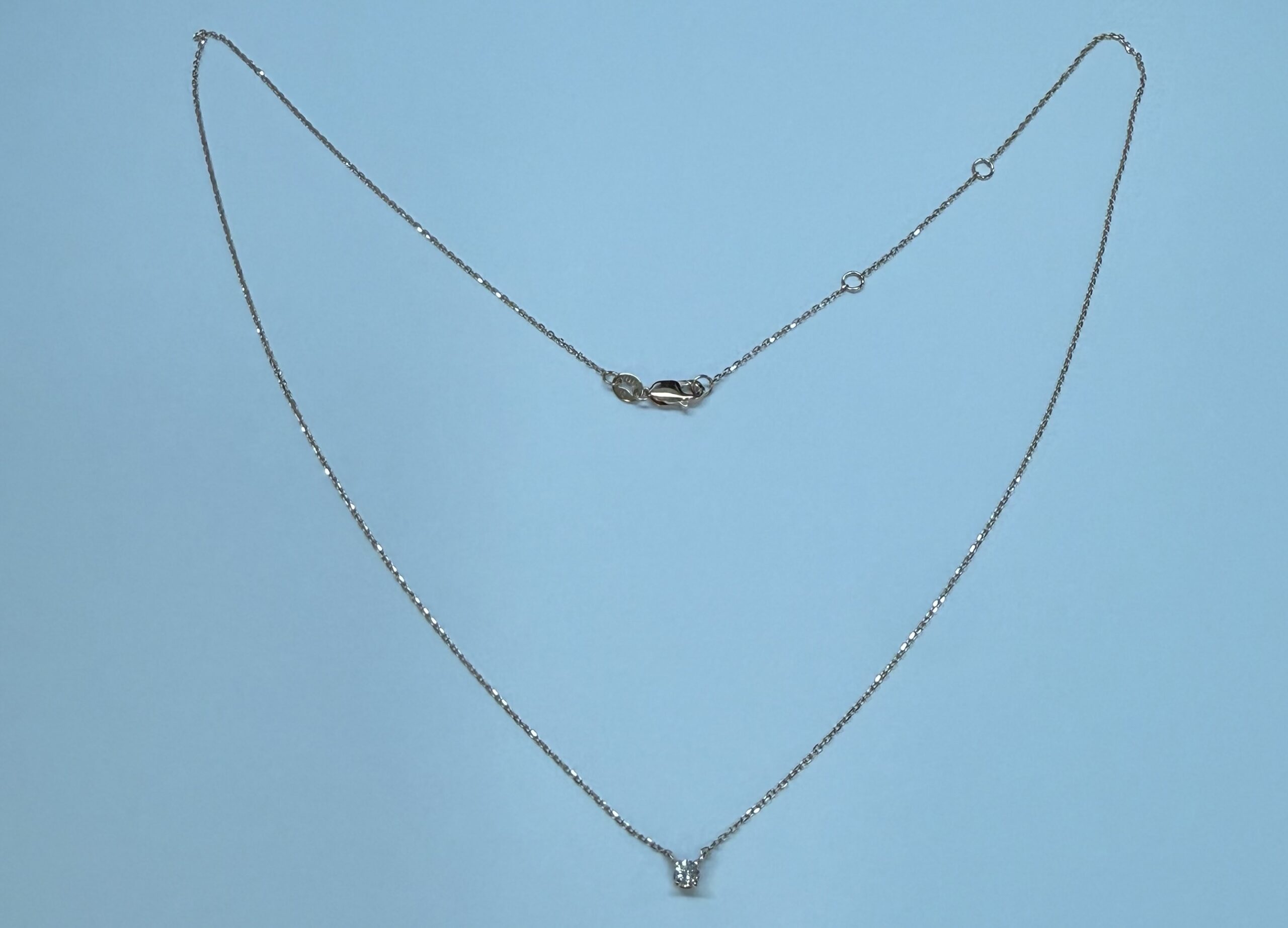 14k Rose Gold Genuine .10 Cttw Round Brilliant Cut Diamond Fixed Basket Set Pendant - Image 17