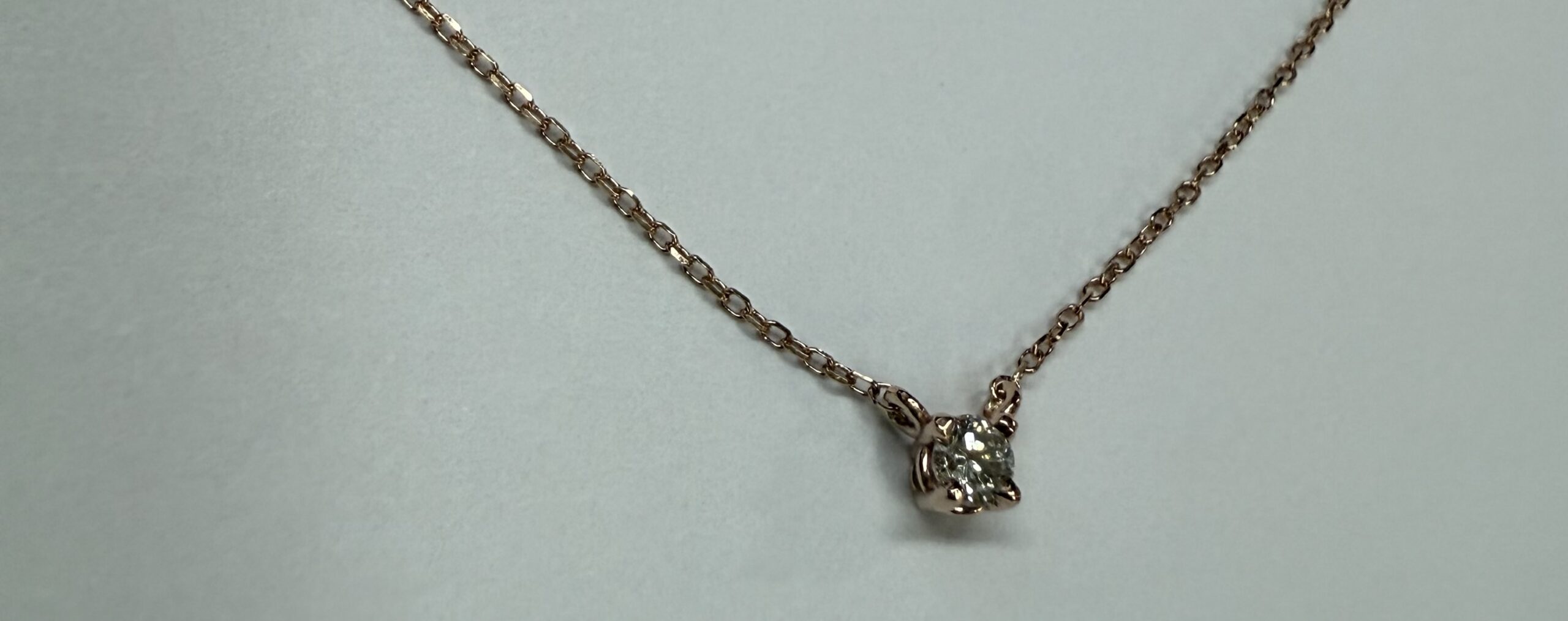 14k Rose Gold Genuine .10 Cttw Round Brilliant Cut Diamond Fixed Basket Set Pendant - Image 14