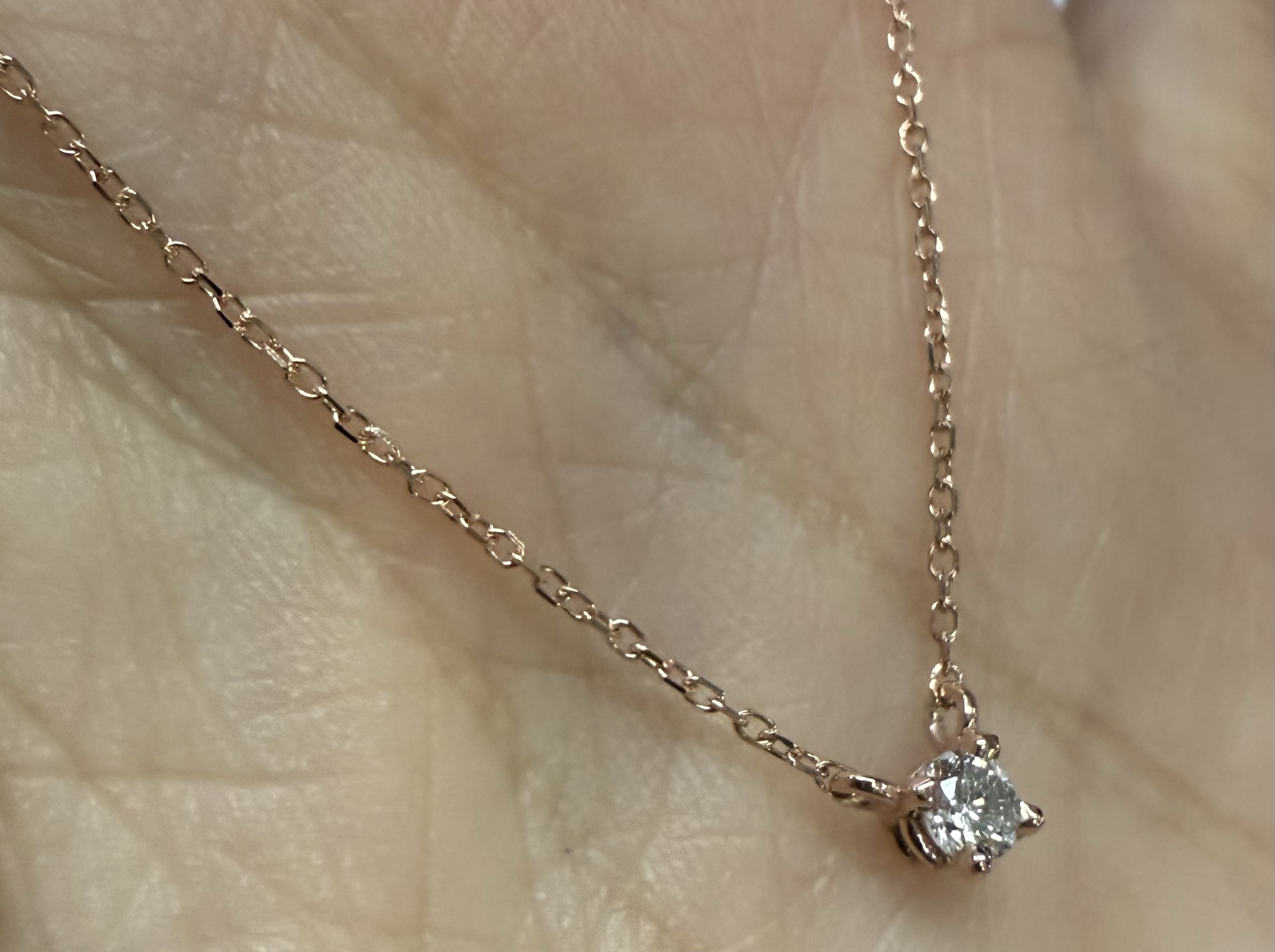 14k Rose Gold Genuine .10 Cttw Round Brilliant Cut Diamond Fixed Basket Set Pendant - Image 6