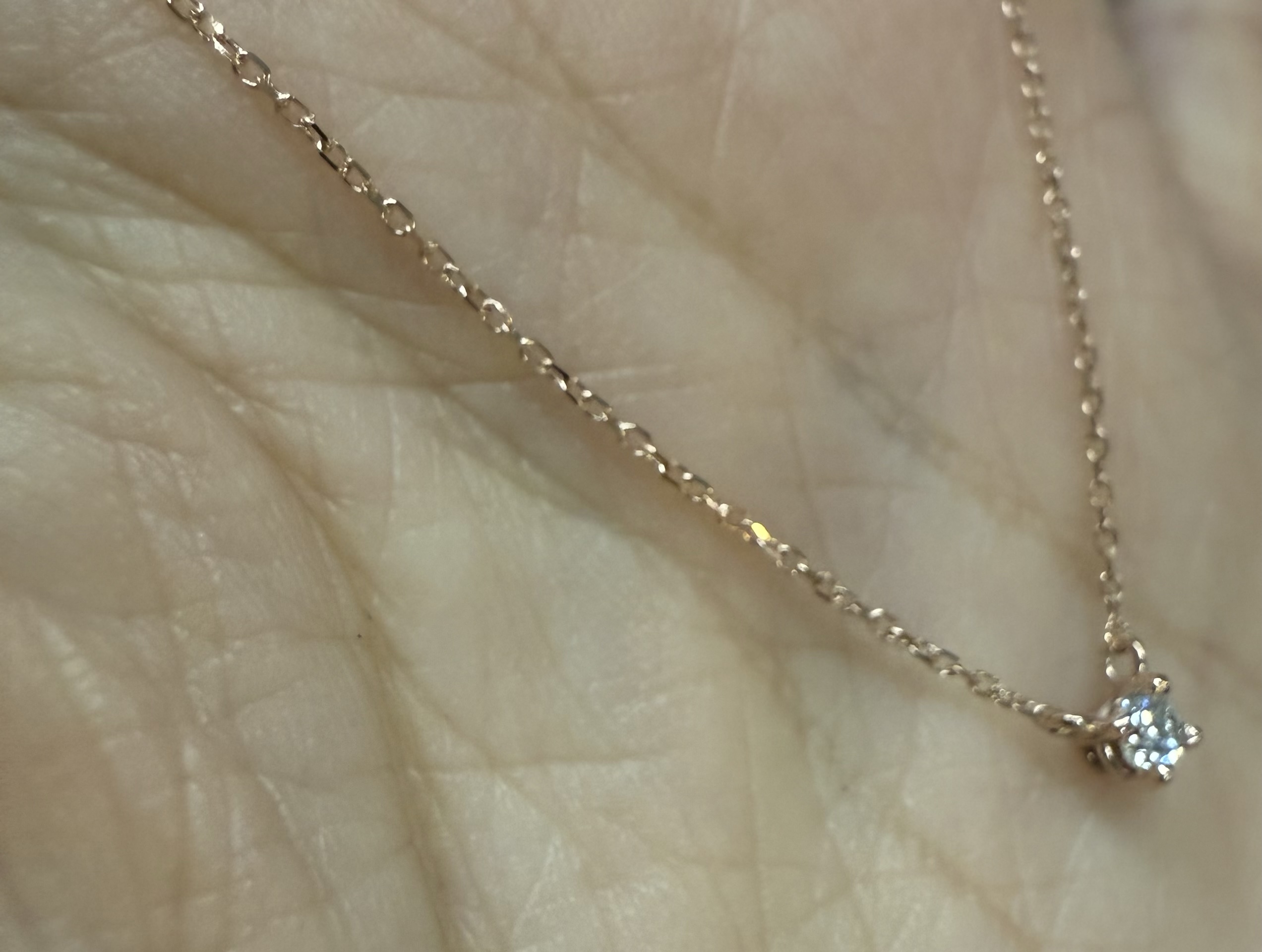 14k Rose Gold Genuine .10 Cttw Round Brilliant Cut Diamond Fixed Basket Set Pendant - Image 5