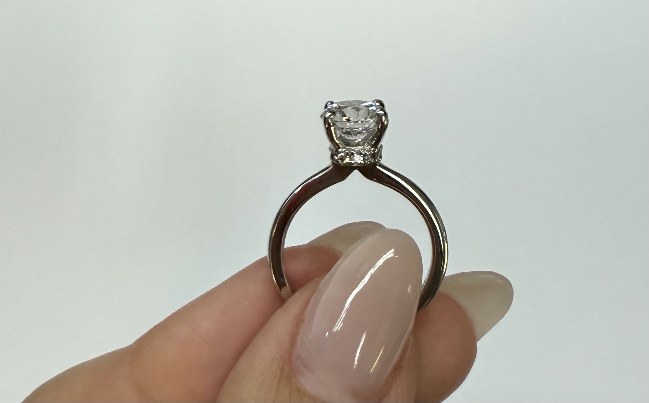 14k White Gold 1.50 Cttw Genuine Laboratory Grown Round Brilliant Cut Diamond Solitaire With Hidden Halo - Image 13