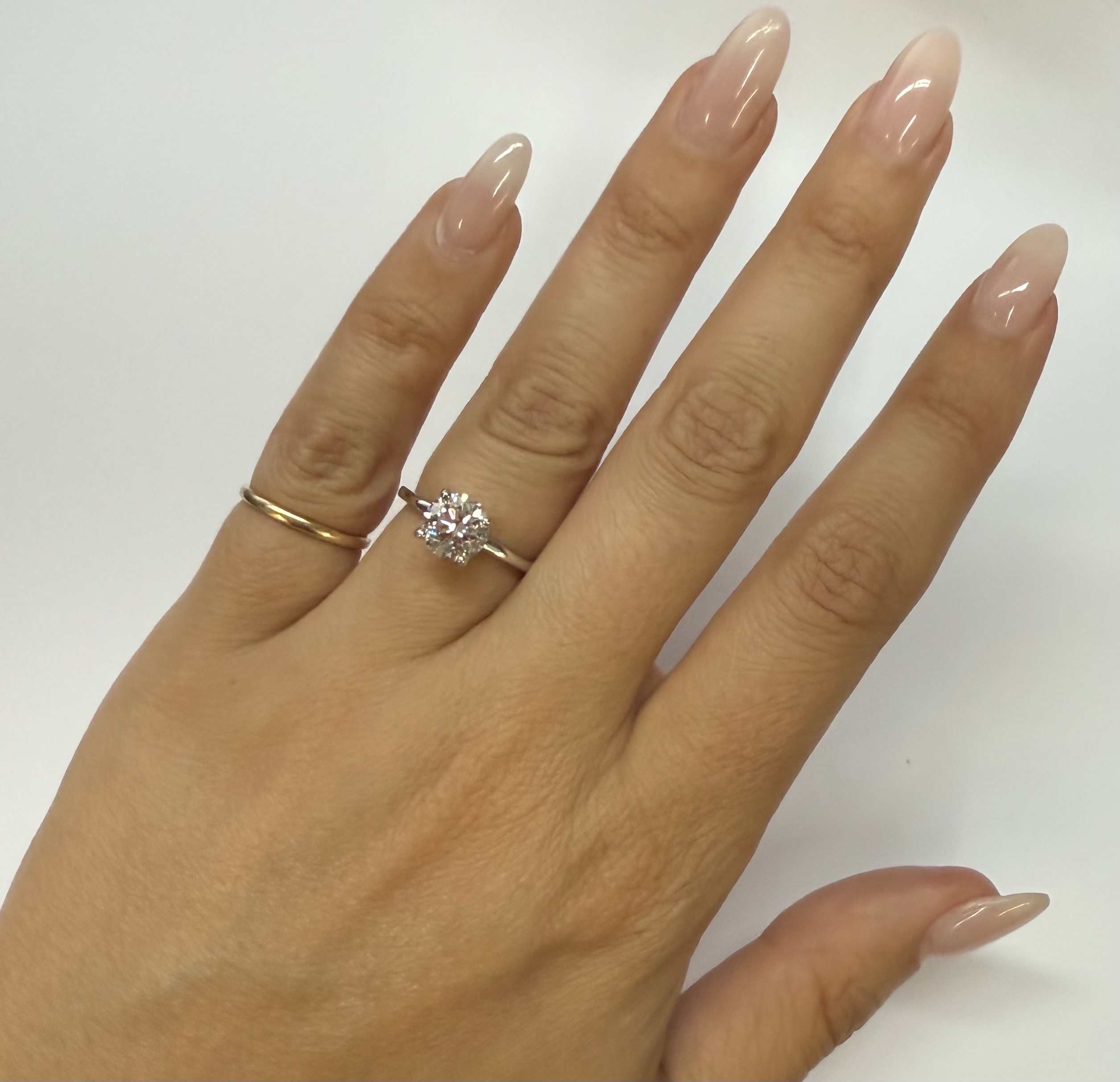 14k White Gold 1.50 Cttw Genuine Laboratory Grown Round Brilliant Cut Diamond Solitaire With Hidden Halo - Image 17