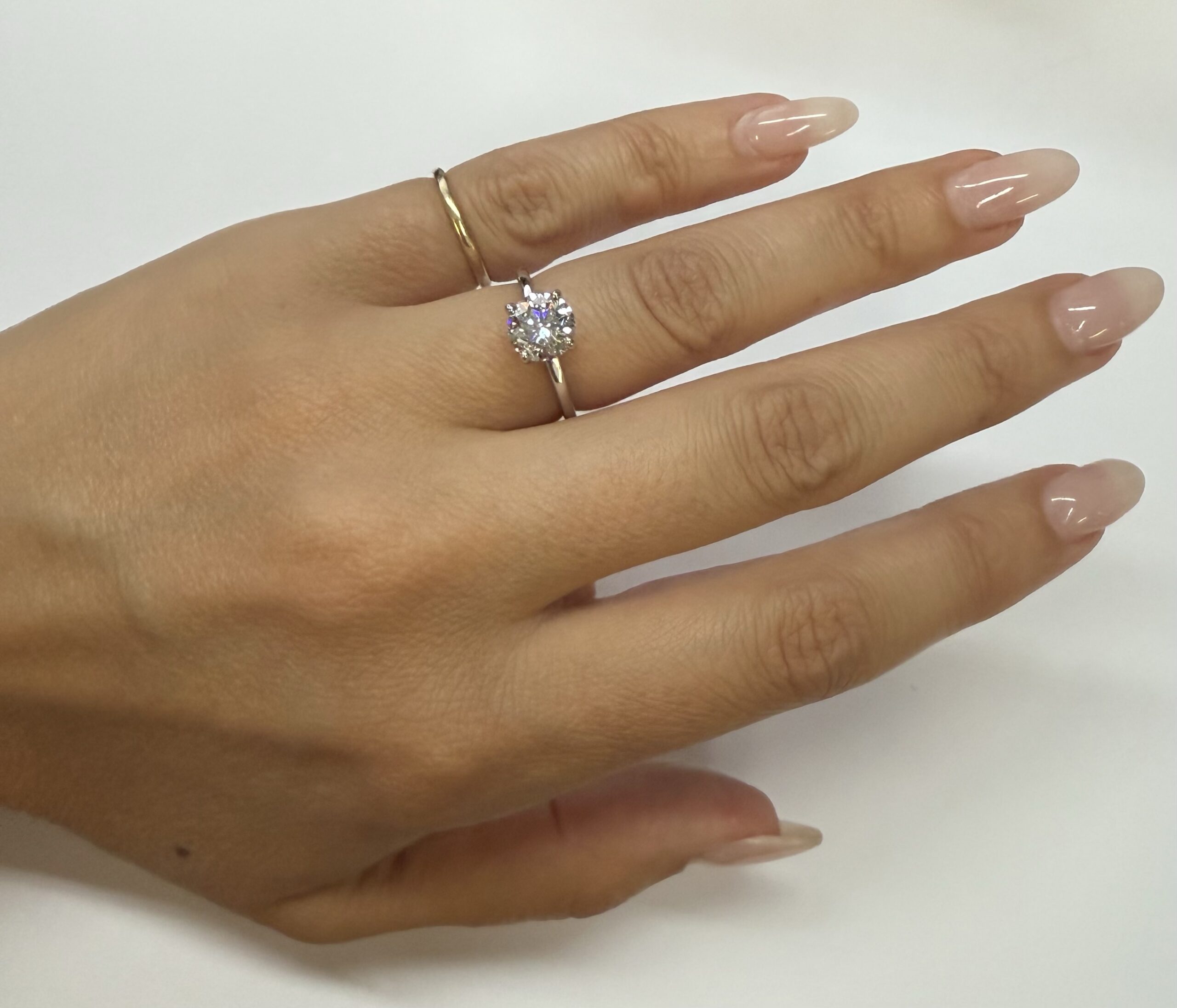 14k White Gold 1.50 Cttw Genuine Laboratory Grown Round Brilliant Cut Diamond Solitaire With Hidden Halo - Image 19