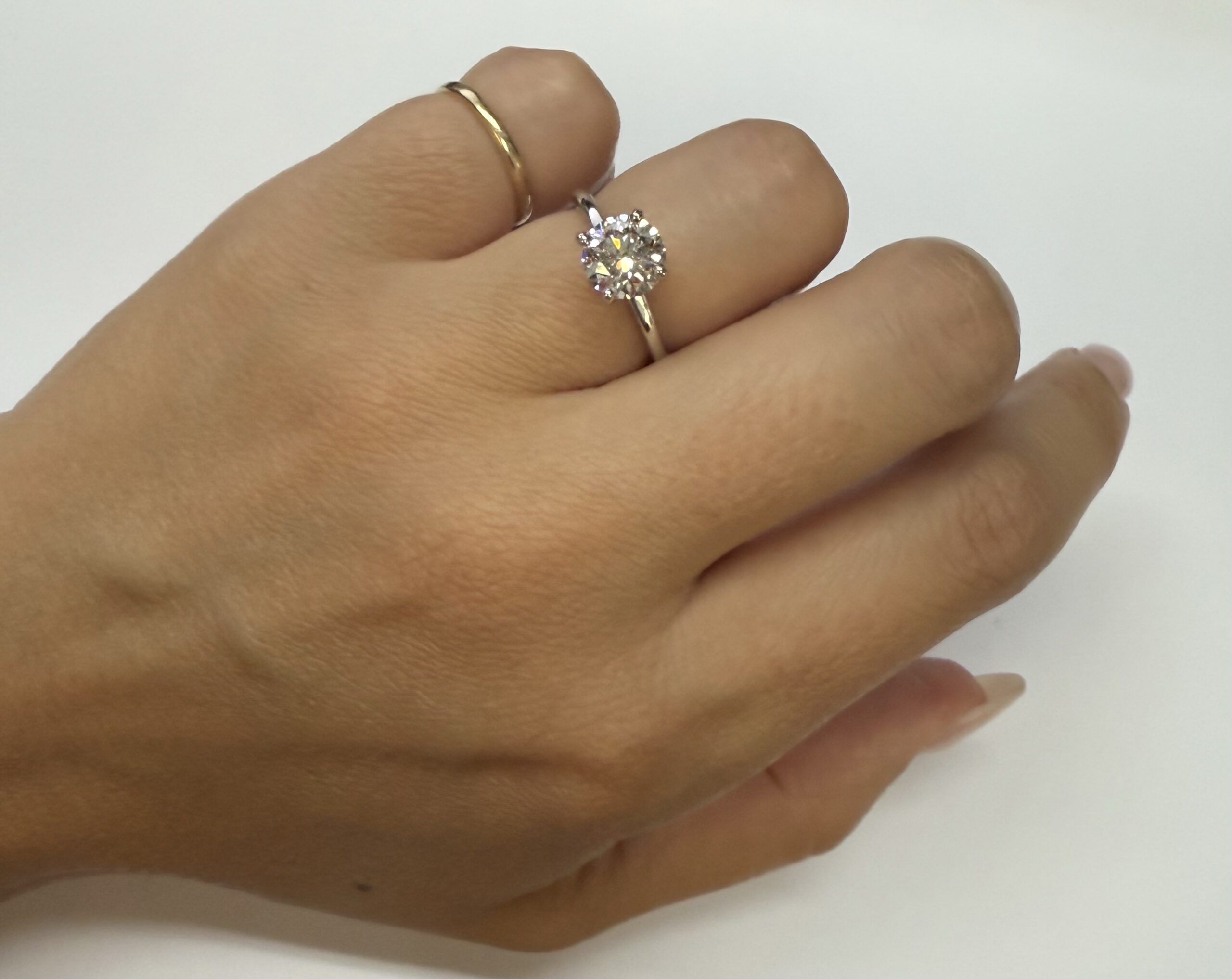 14k White Gold 1.50 Cttw Genuine Laboratory Grown Round Brilliant Cut Diamond Solitaire With Hidden Halo - Image 18