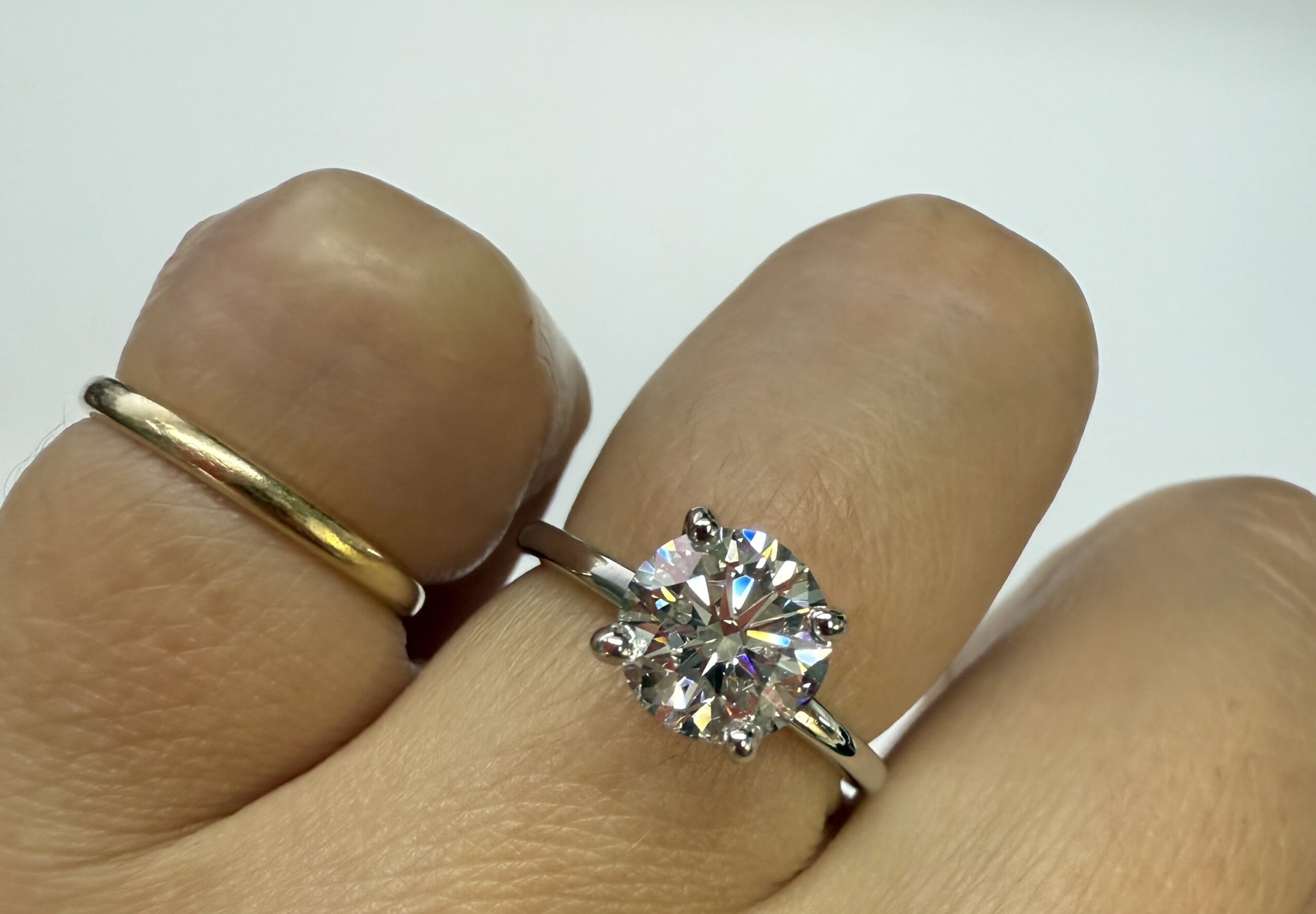 14k White Gold 1.50 Cttw Genuine Laboratory Grown Round Brilliant Cut Diamond Solitaire With Hidden Halo - Image 22