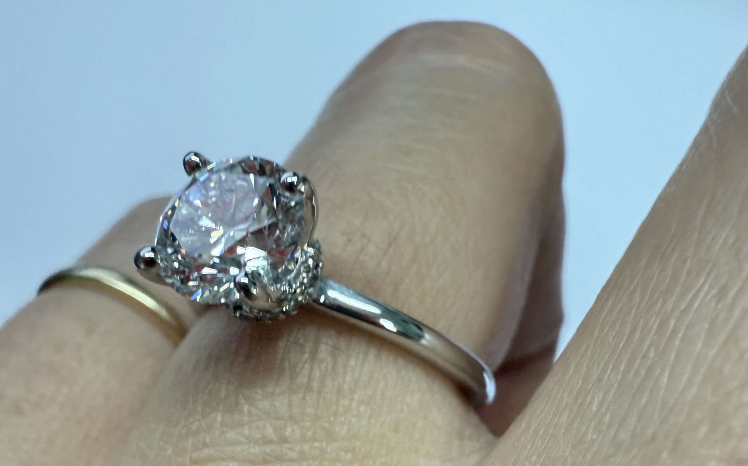 14k White Gold 1.50 Cttw Genuine Laboratory Grown Round Brilliant Cut Diamond Solitaire With Hidden Halo - Image 35