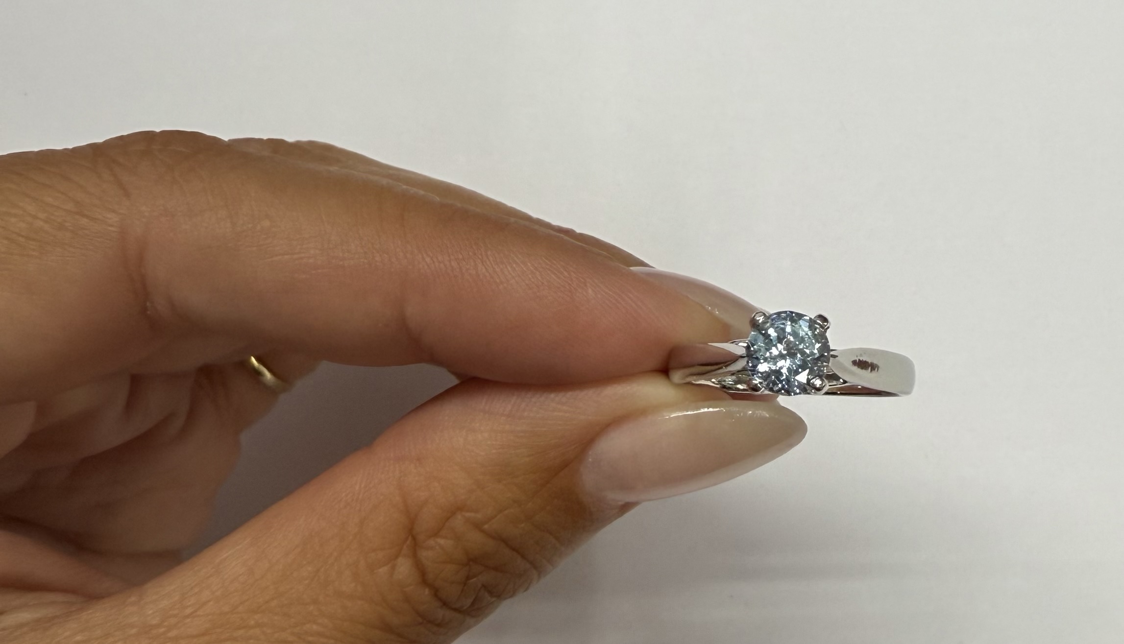 Platinum 3/4 Carat Genuine Aquamarine Ring - Image 21