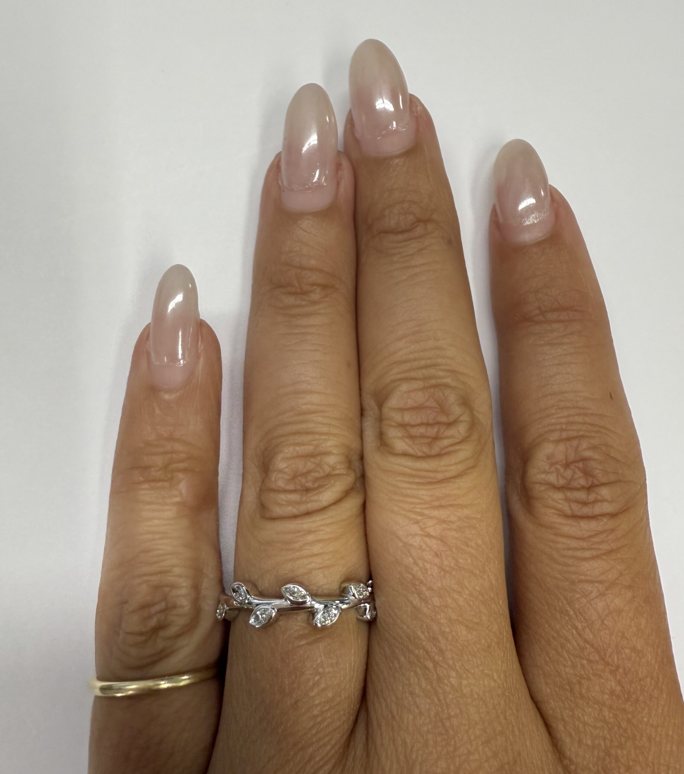 14k White Gold Genuine 1/4 Cttw Marquise Diamond Bezel Band - Image 35