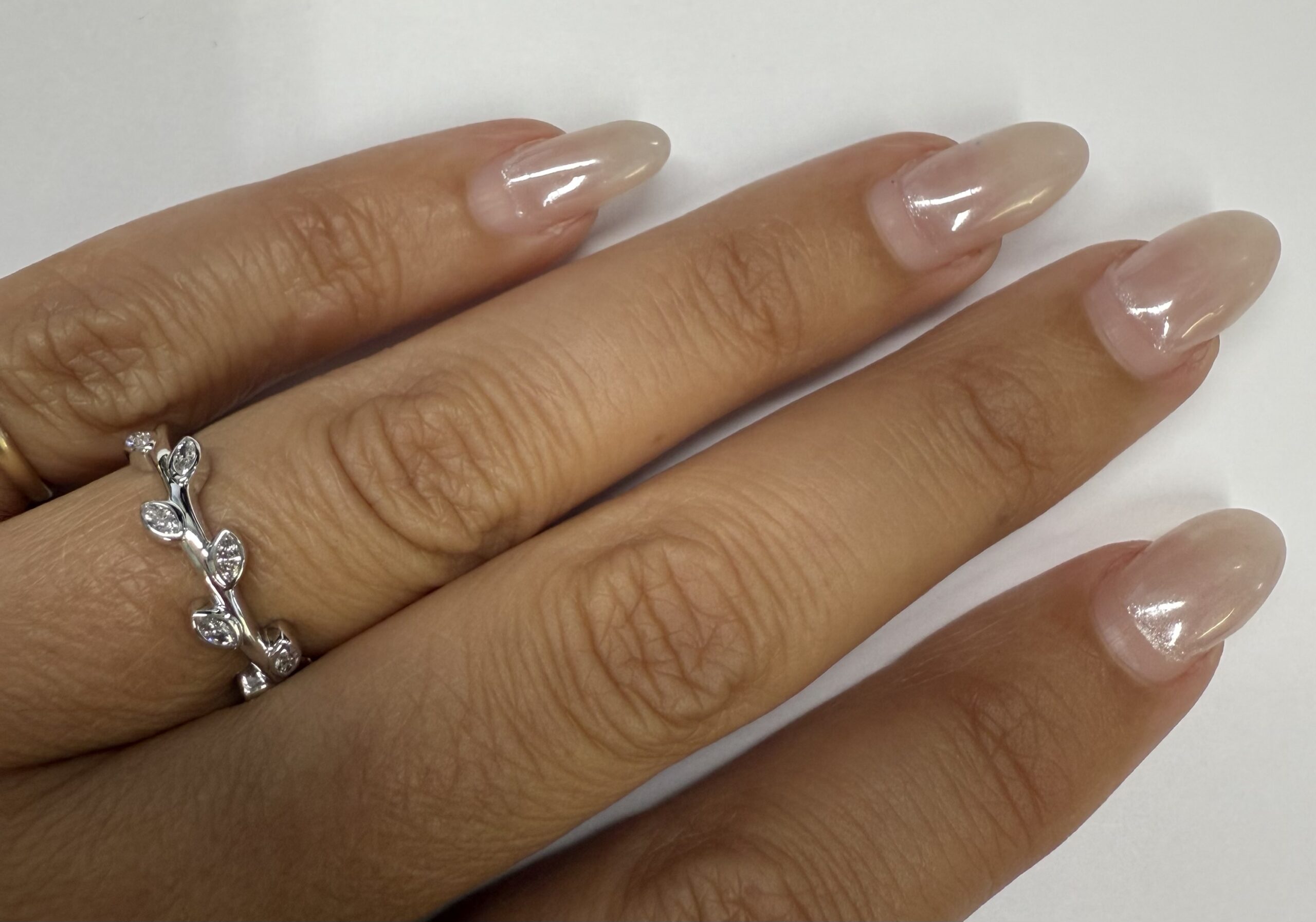 14k White Gold Genuine 1/4 Cttw Marquise Diamond Bezel Band - Image 37