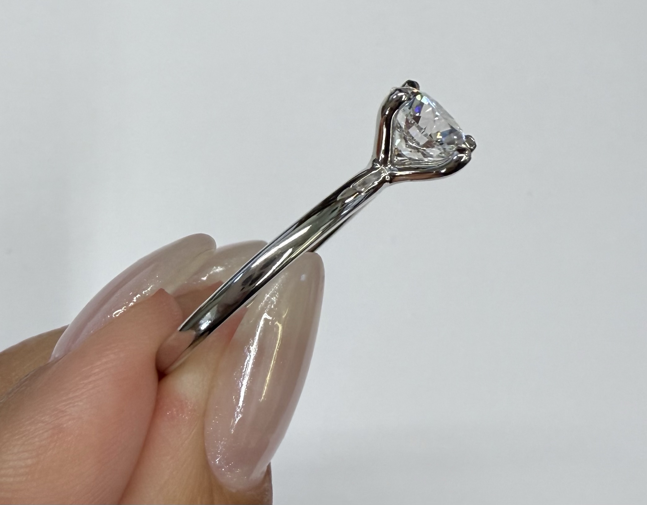 Platinum Genuine Laboratory Grown 1.48 Carat Round Brilliant Cut Diamond Solitaire - Image 16
