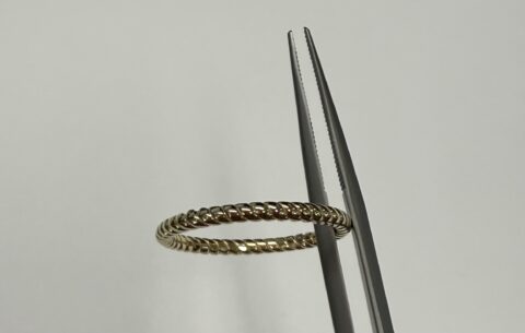 14k Yellow Gold 1.95 MM Twist Band