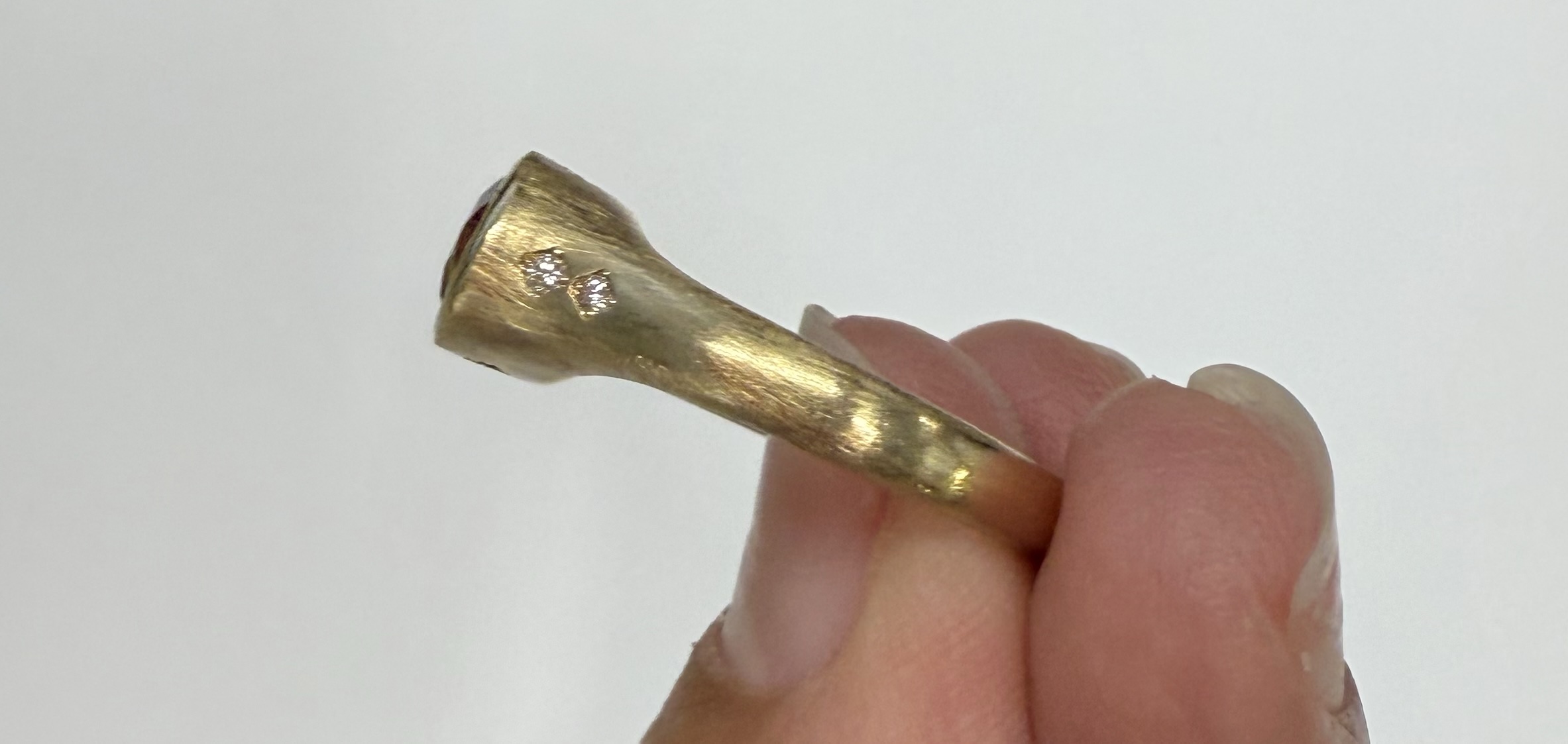 14k Yellow Gold Genuine 1.57 Cttw Pink Tourmaline & Diamond Bezel Ring - Image 15