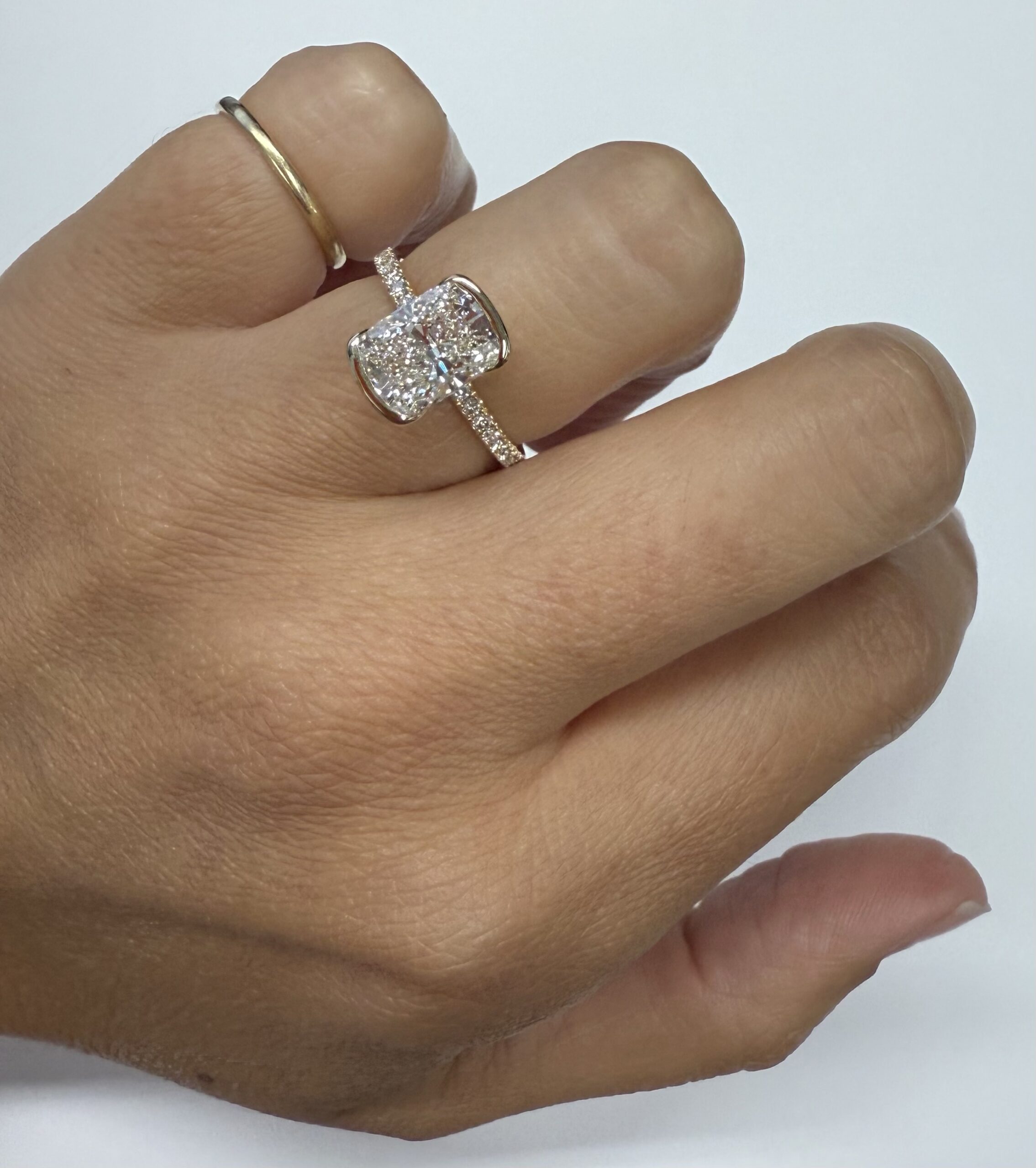 14k Yellow Gold Genuine IGI Certified 2.09 Carat Laboratory Grown Cushion Brilliant Cut Diamond - Image 22