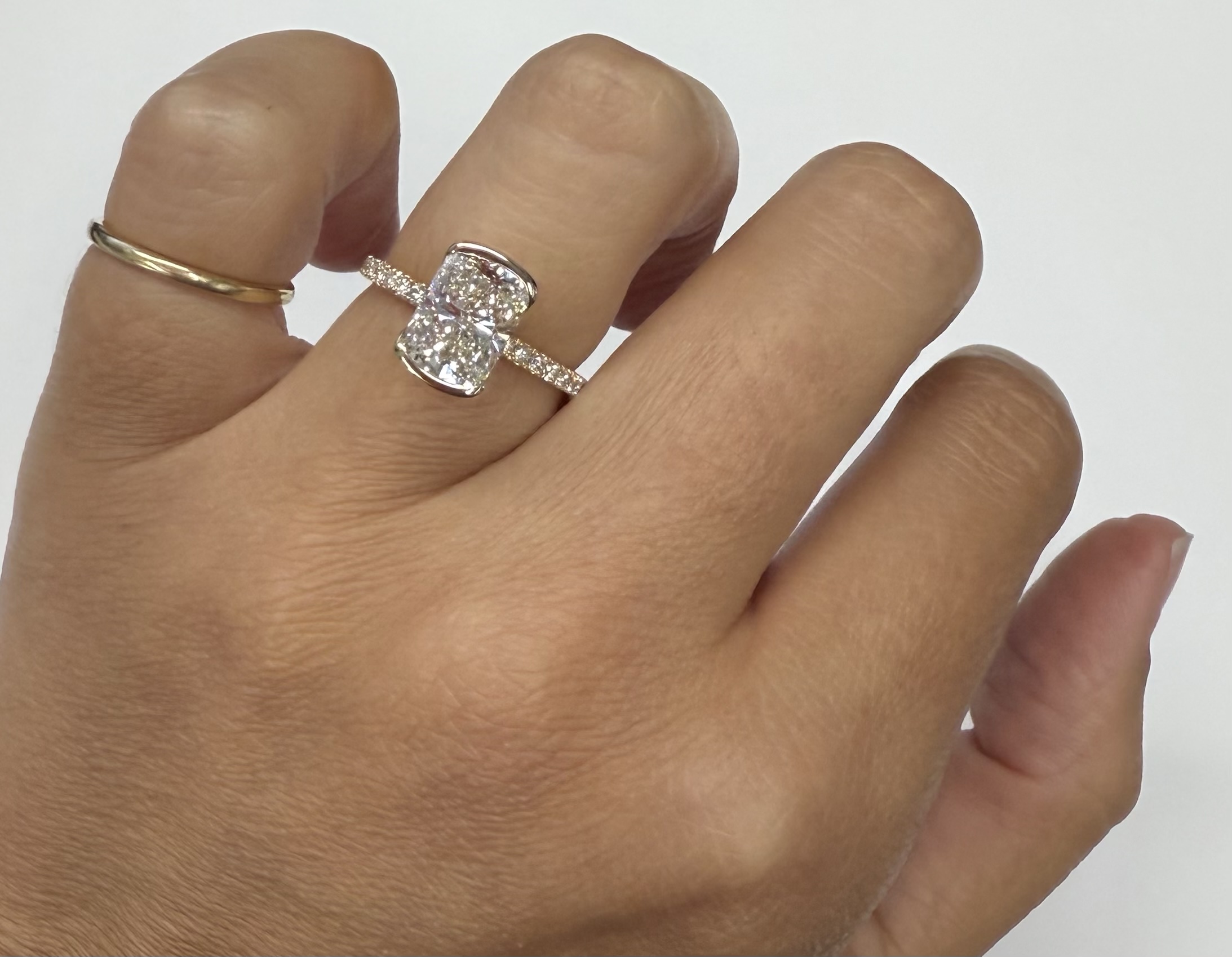 14k Yellow Gold Genuine IGI Certified 2.09 Carat Laboratory Grown Cushion Brilliant Cut Diamond - Image 23