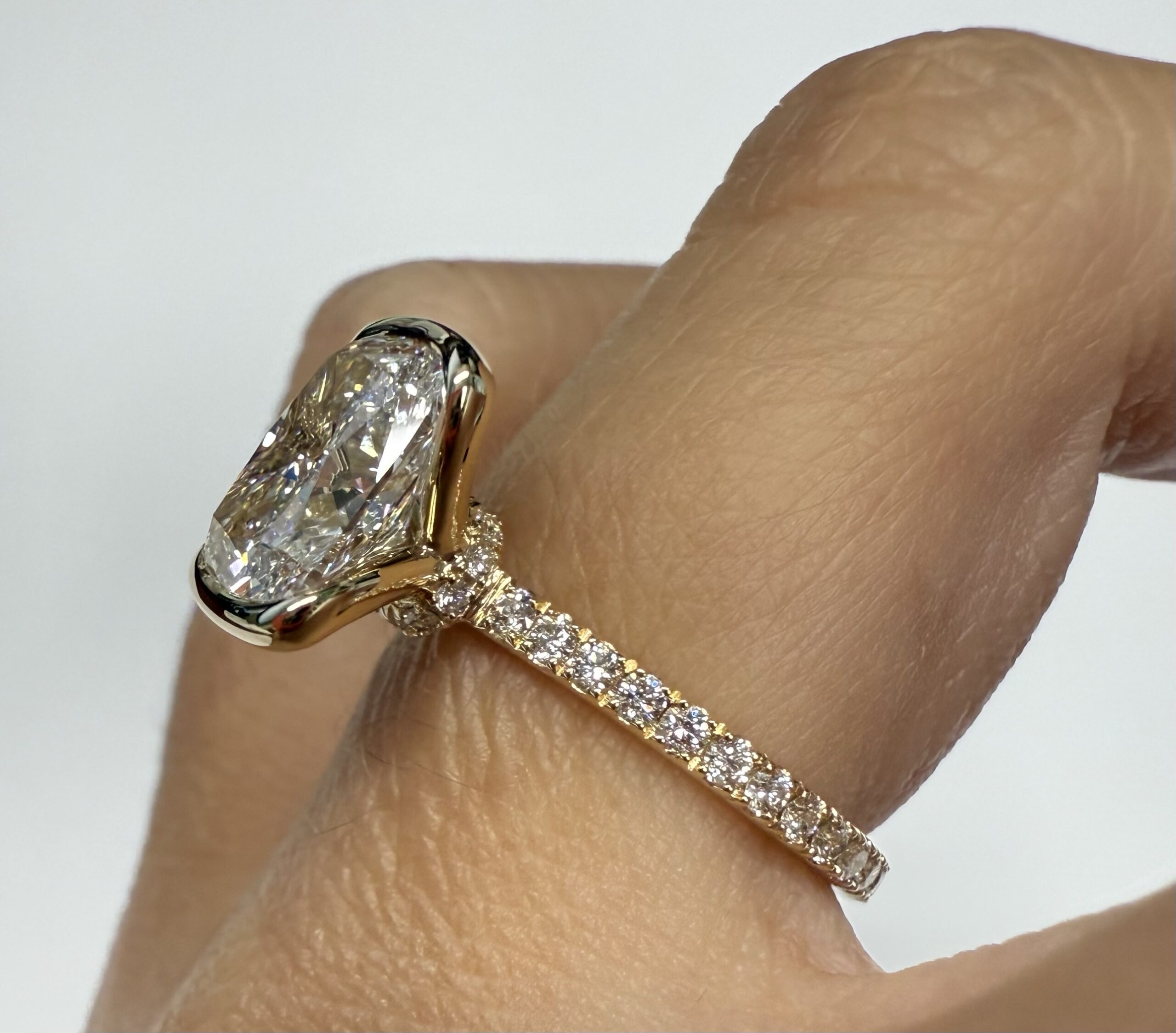 14k Yellow Gold Genuine IGI Certified 2.09 Carat Laboratory Grown Cushion Brilliant Cut Diamond - Image 28