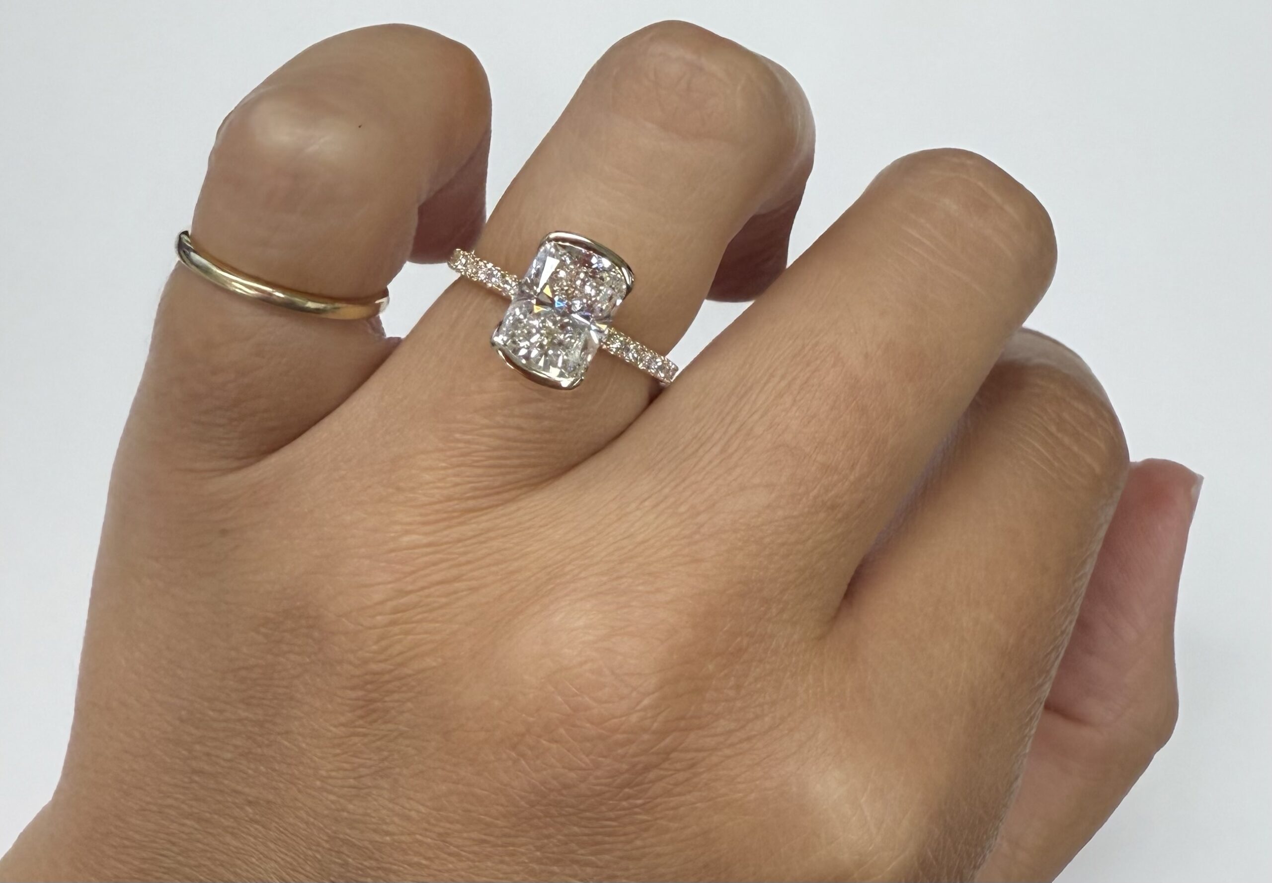 14k Yellow Gold Genuine IGI Certified 2.09 Carat Laboratory Grown Cushion Brilliant Cut Diamond - Image 29