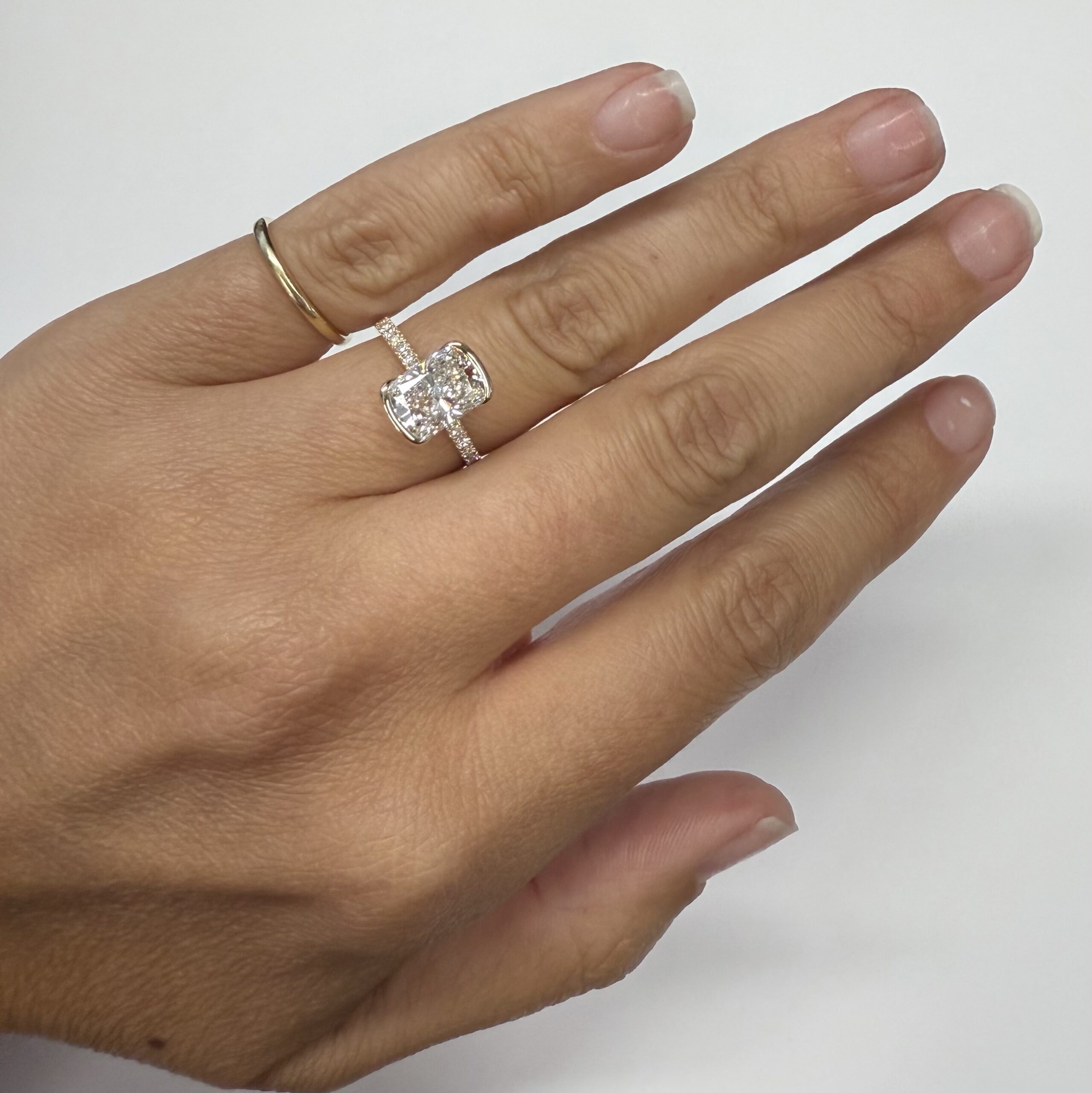 14k Yellow Gold Genuine IGI Certified 2.09 Carat Laboratory Grown Cushion Brilliant Cut Diamond - Image 30