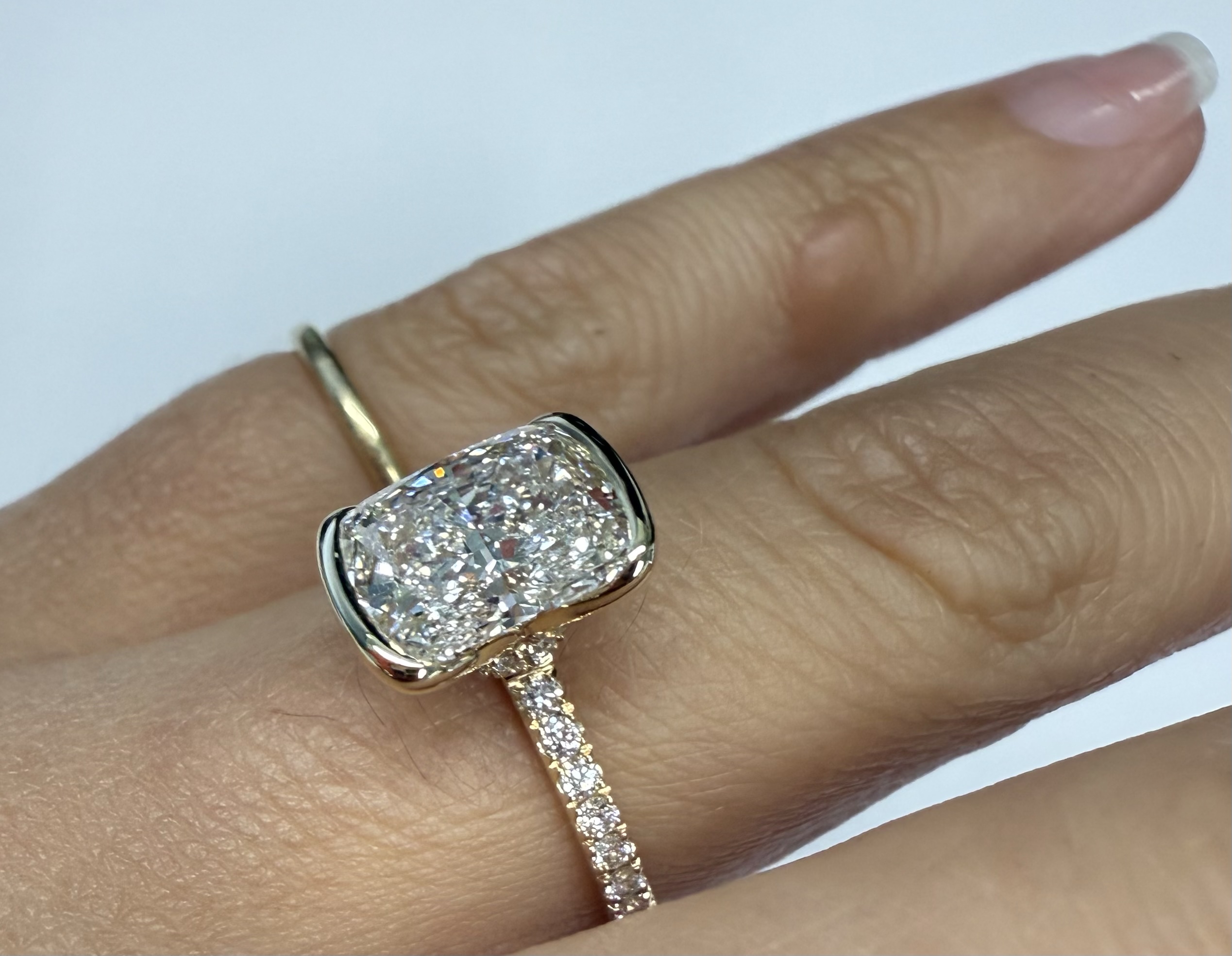 14k Yellow Gold Genuine IGI Certified 2.09 Carat Laboratory Grown Cushion Brilliant Cut Diamond - Image 34