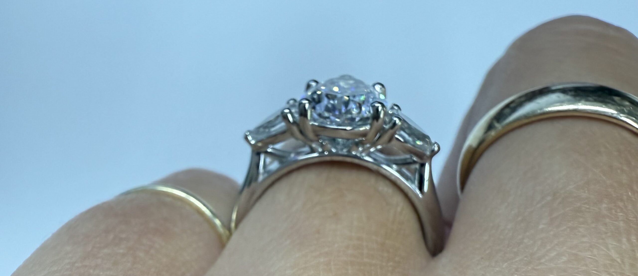 Platinum Genuine 3.75 Cttw Laboratory Grown Pear Brilliant Cut Diamond 3 Stone Ring - Image 21