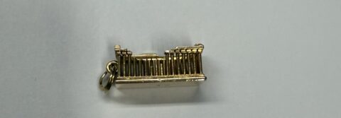 Vintage 18k Yellow Gold Parthenon Charm