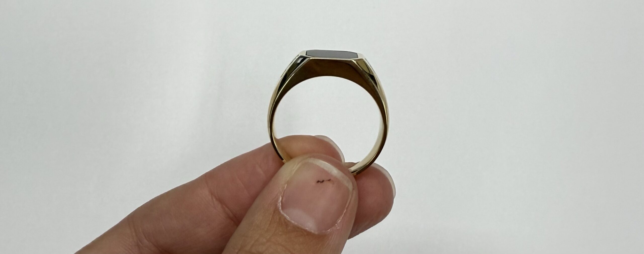 Gent's 14k Yellow Gold Genuine .71 Cttw Onyx & Diamond Ring - Image 14